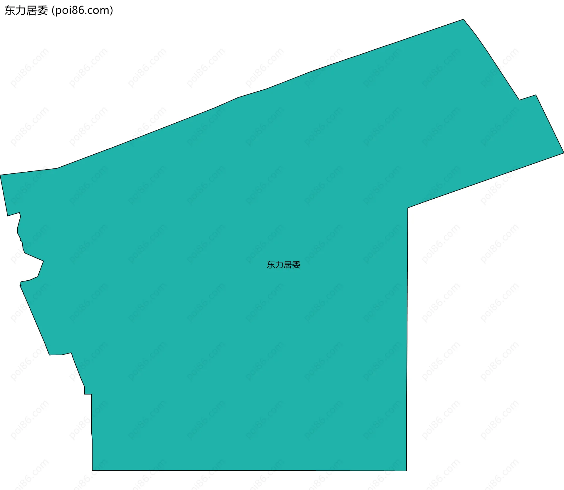 东力居委边界地图