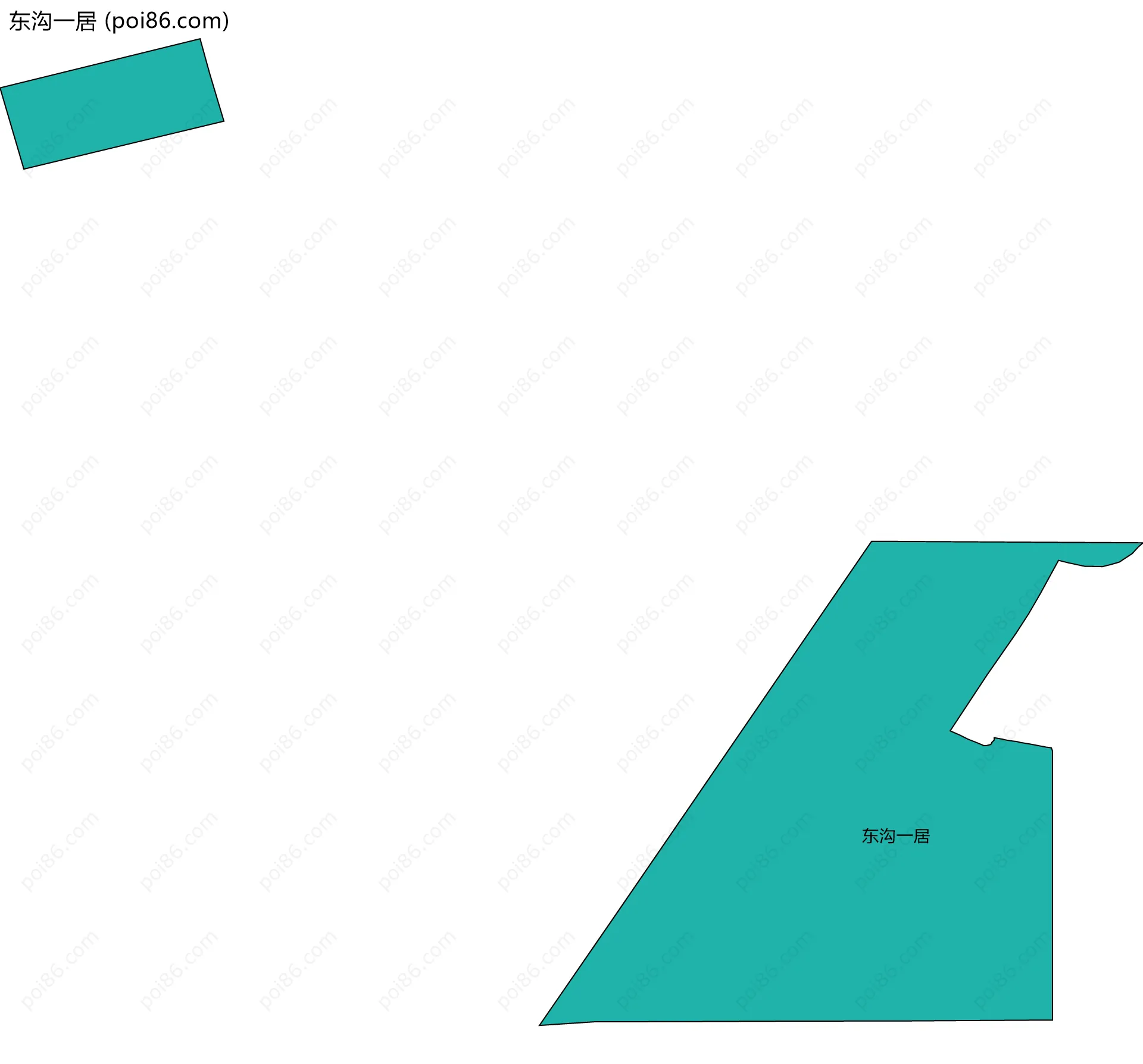 东沟一居边界地图