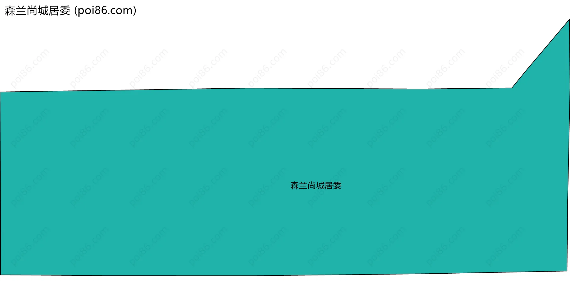 森兰尚城居委边界地图