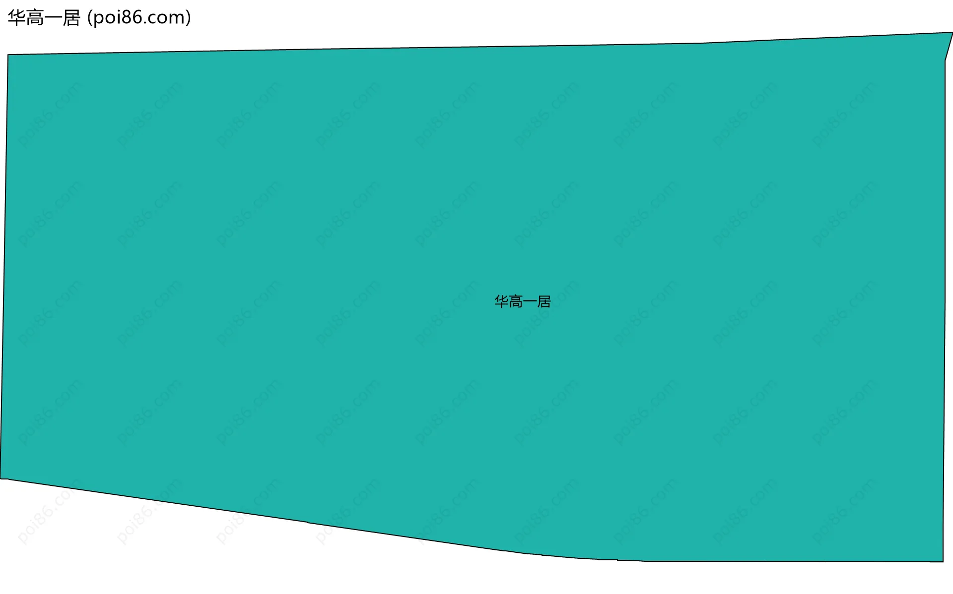 华高一居边界地图