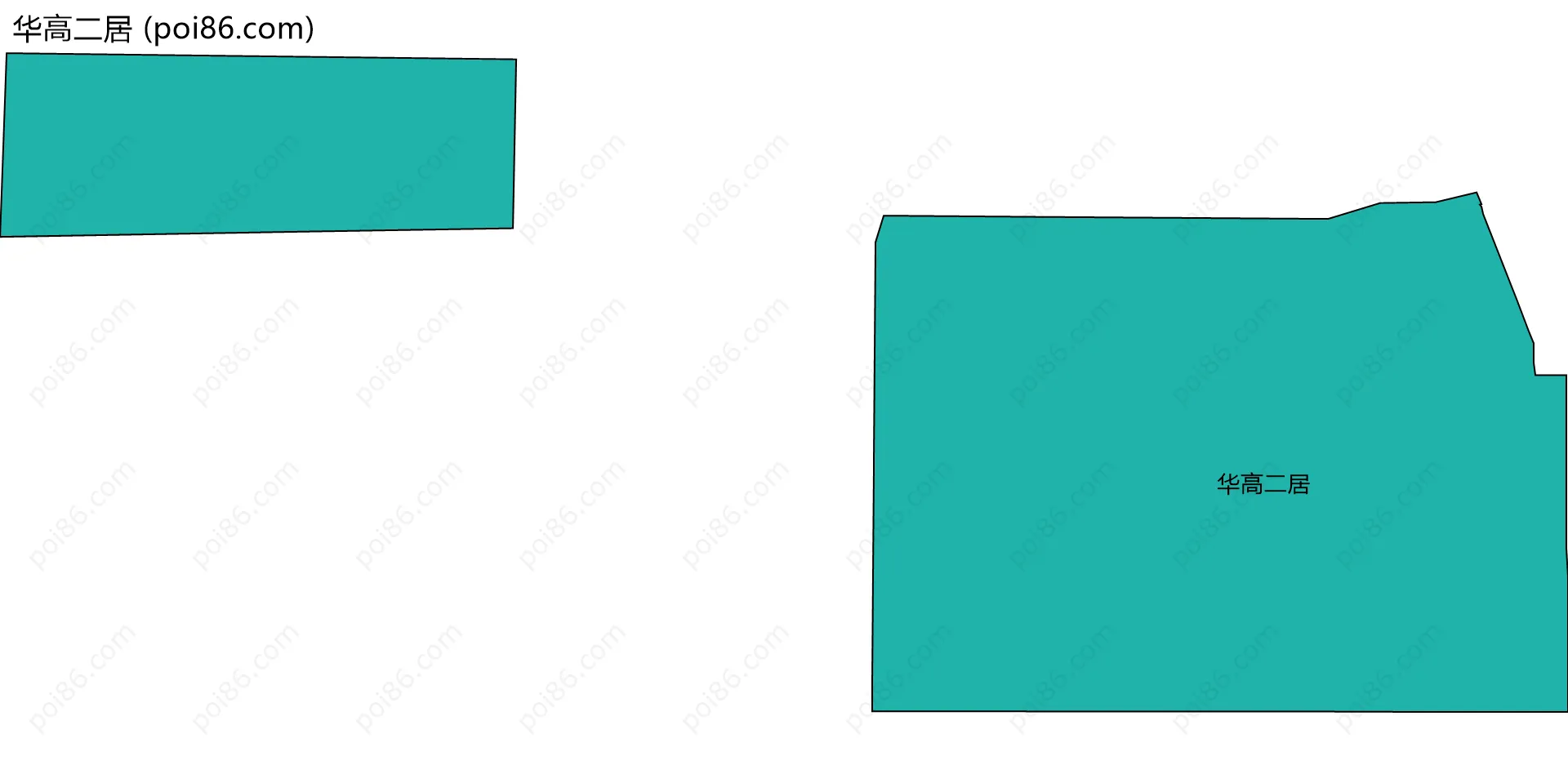 华高二居边界地图