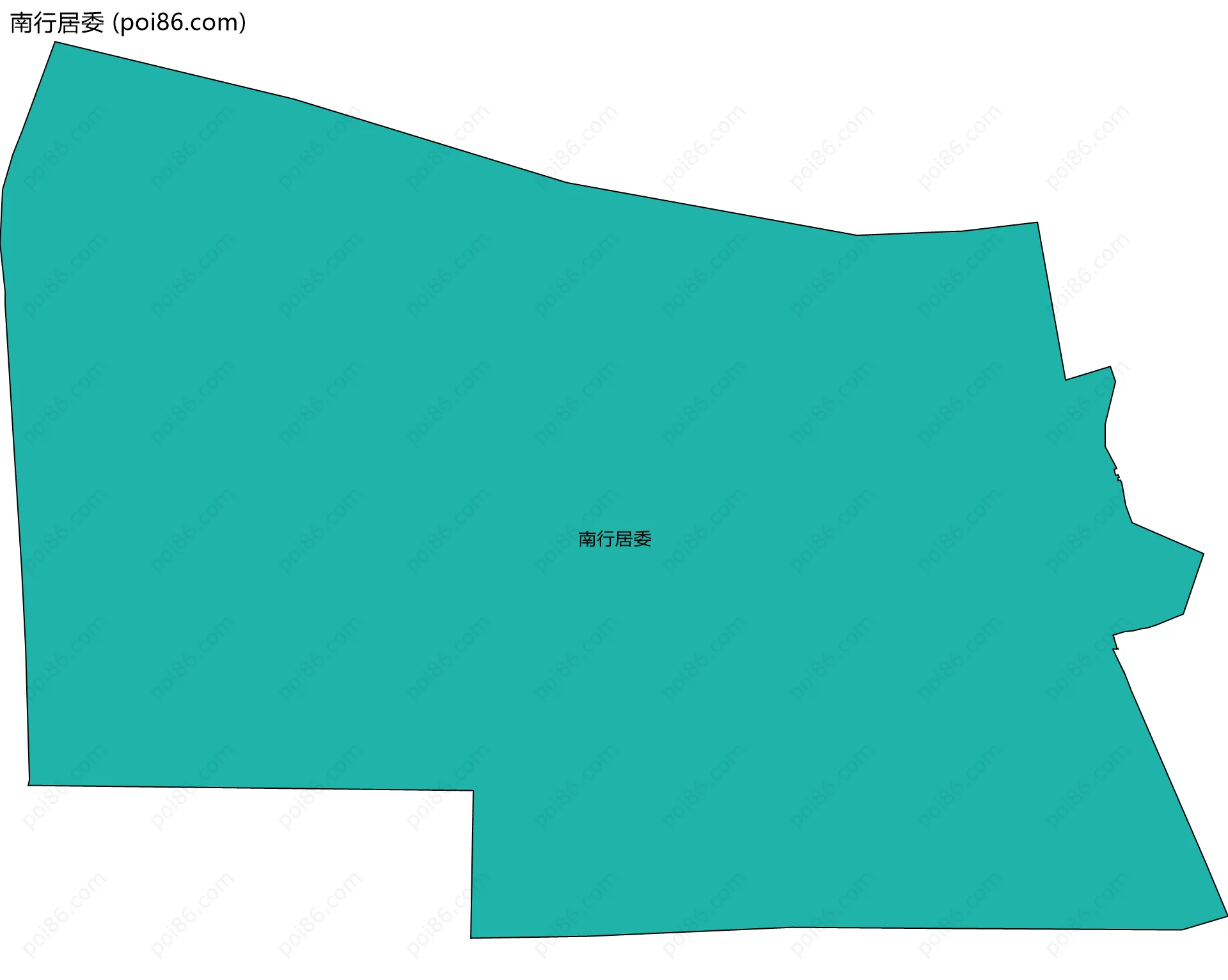 南行居委边界地图