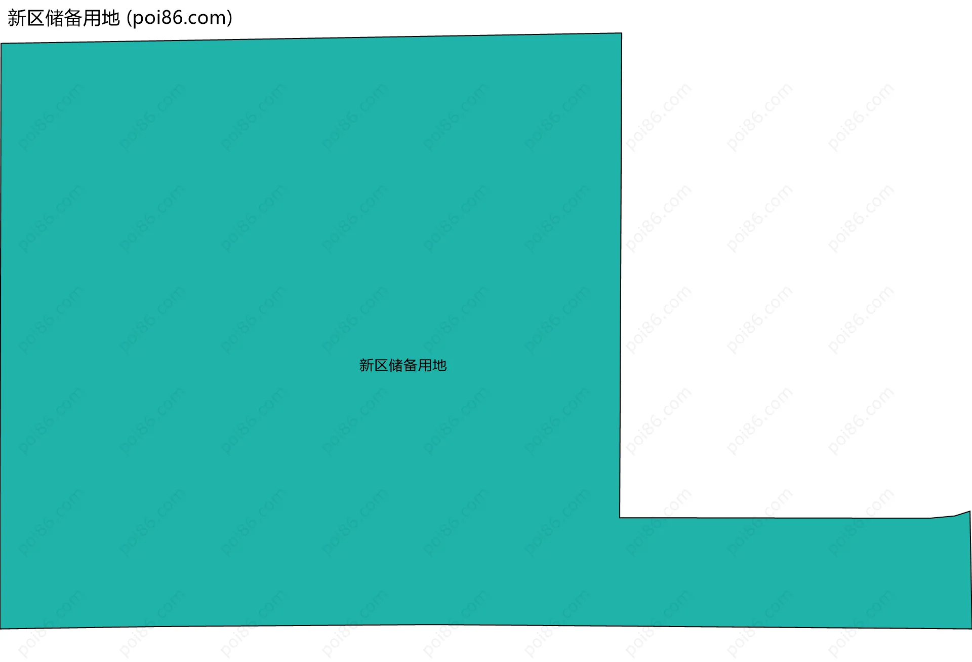 新区储备用地边界地图