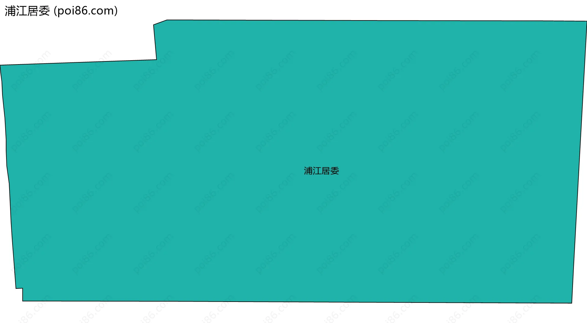 浦江居委边界地图