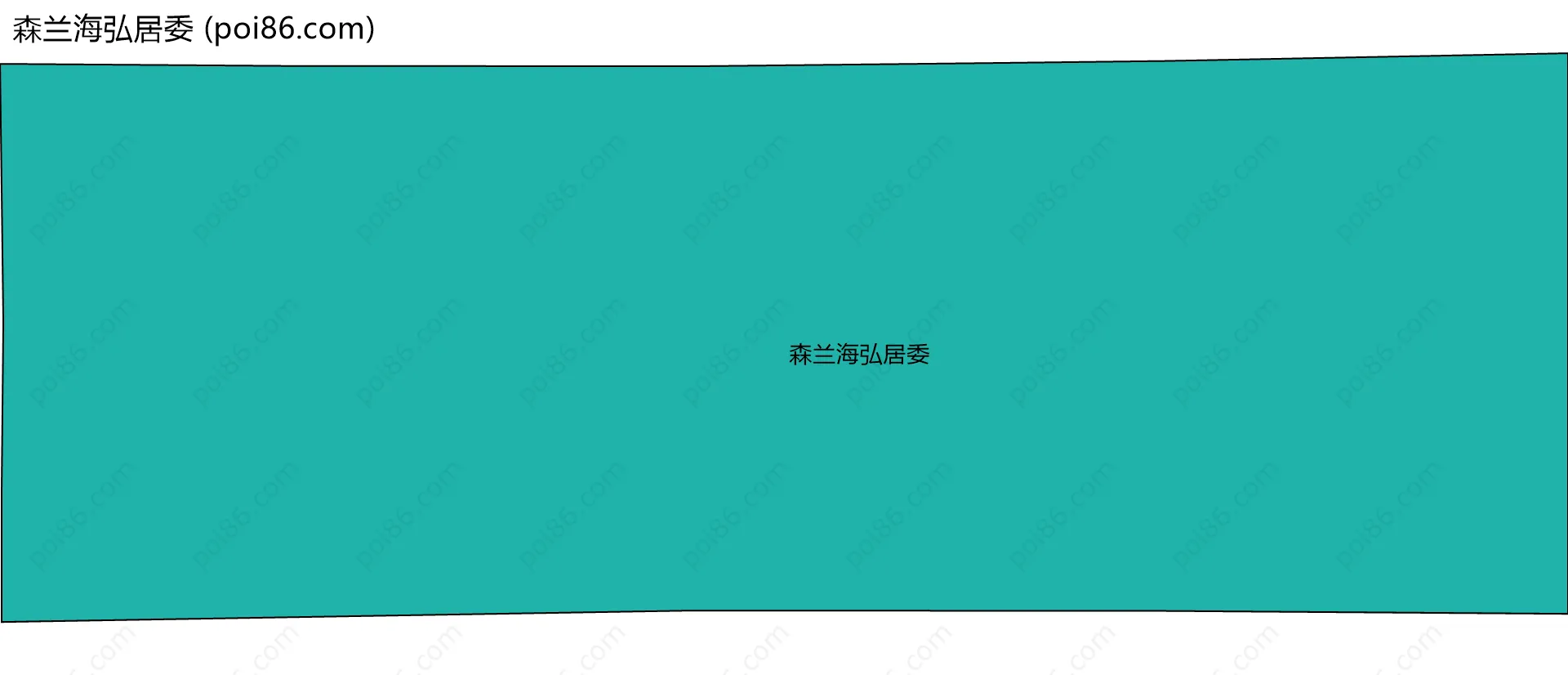 森兰海弘居委边界地图