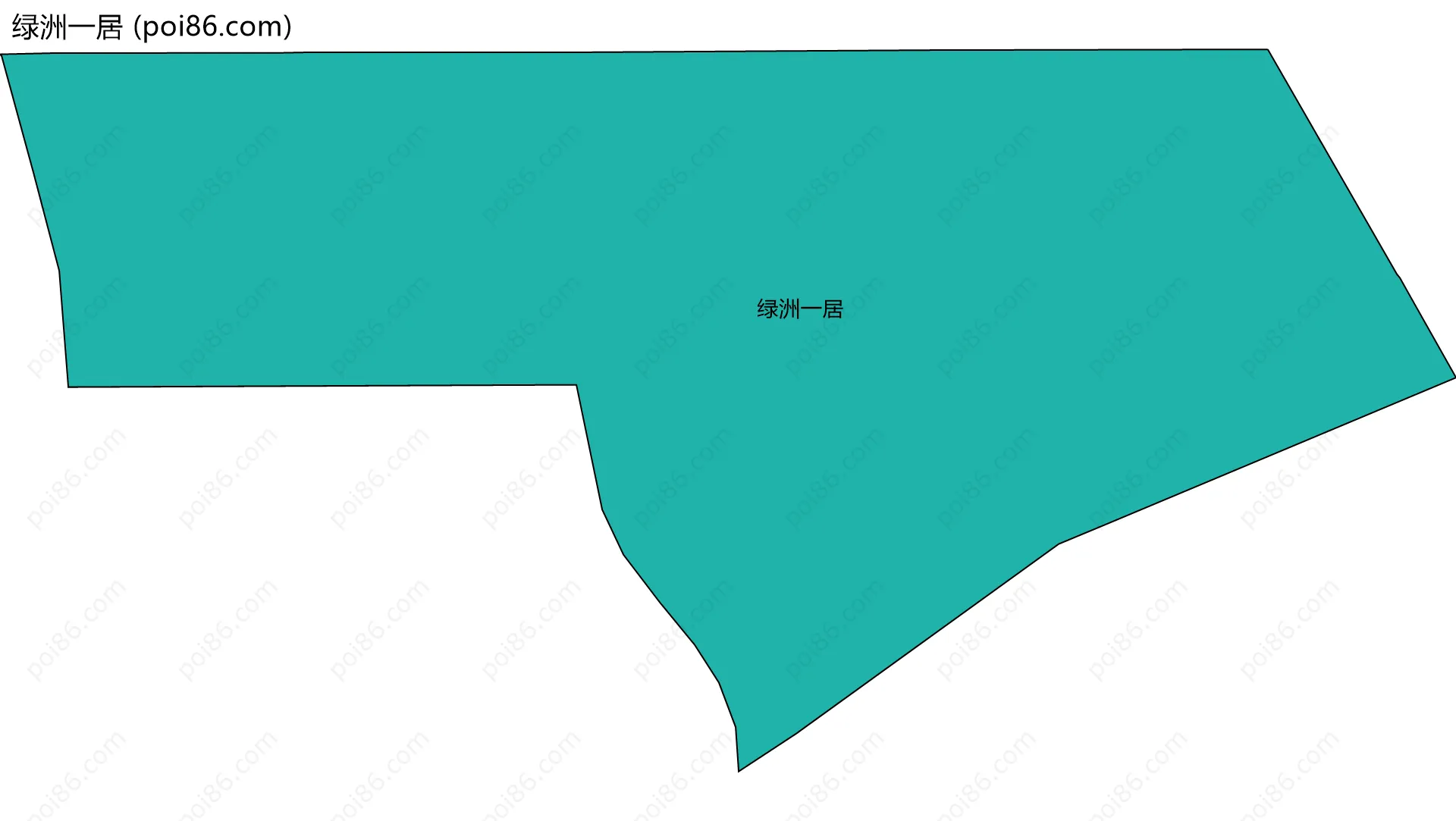 绿洲一居边界地图