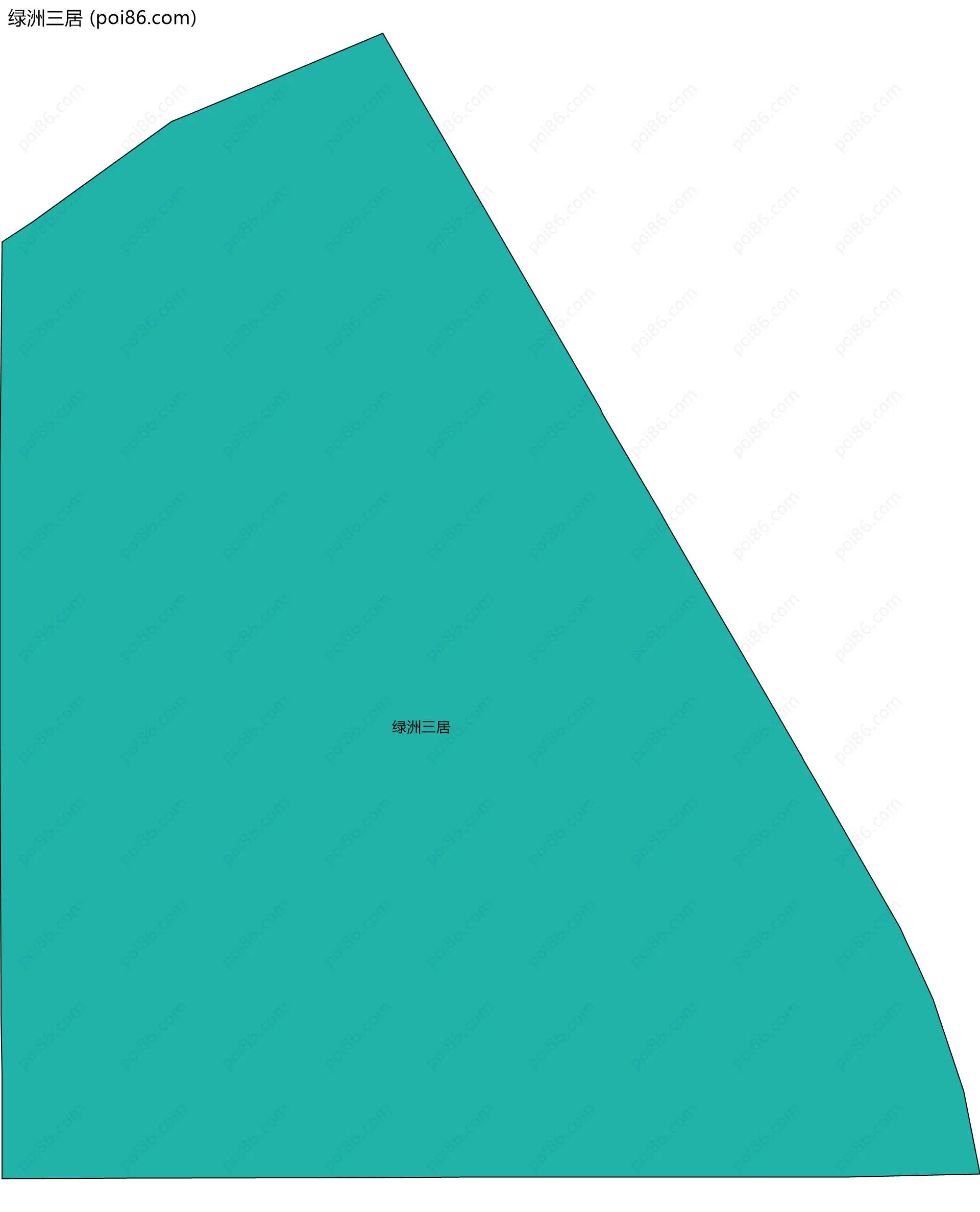 绿洲三居边界地图