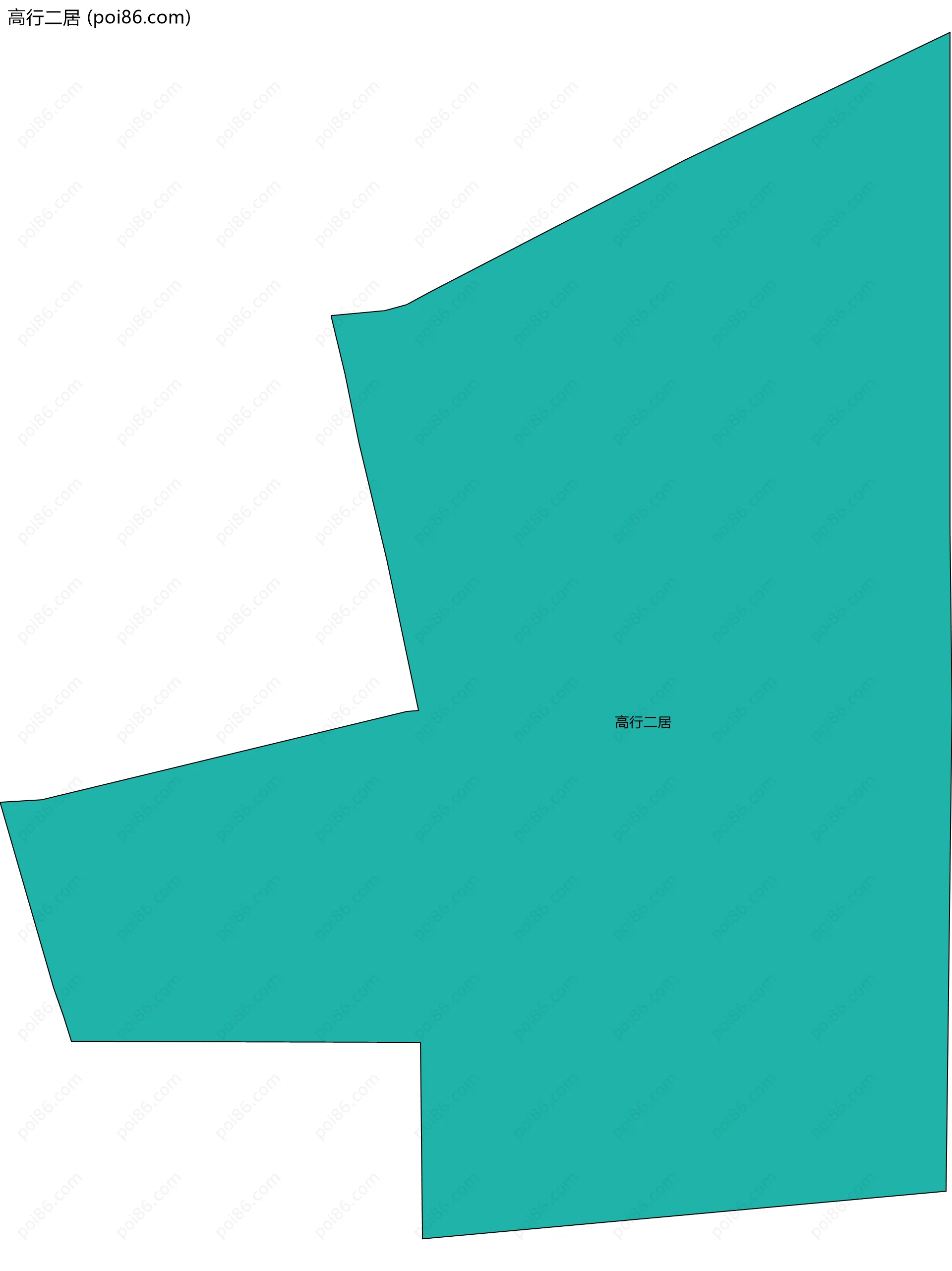 高行二居边界地图