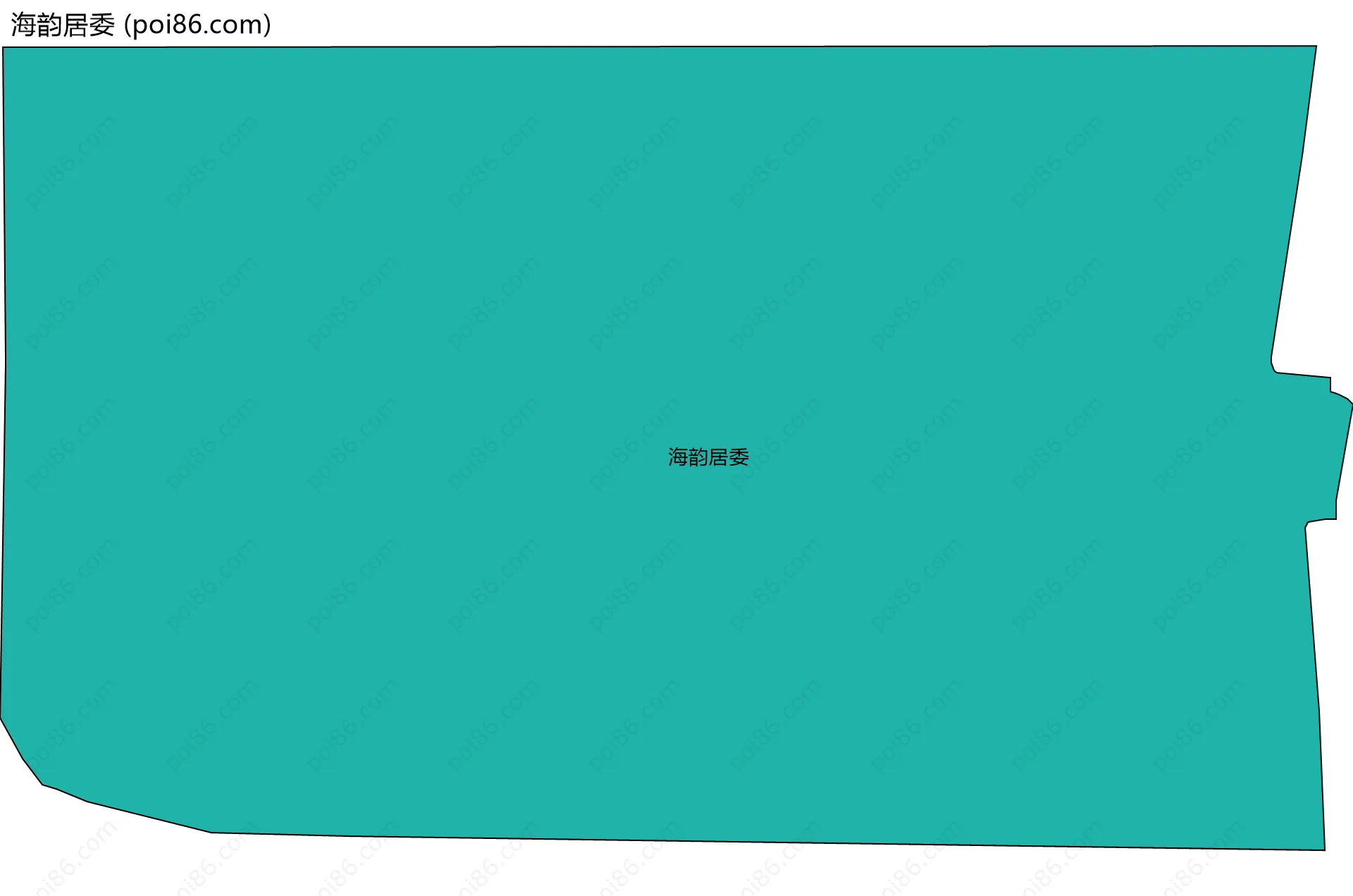 海韵居委边界地图