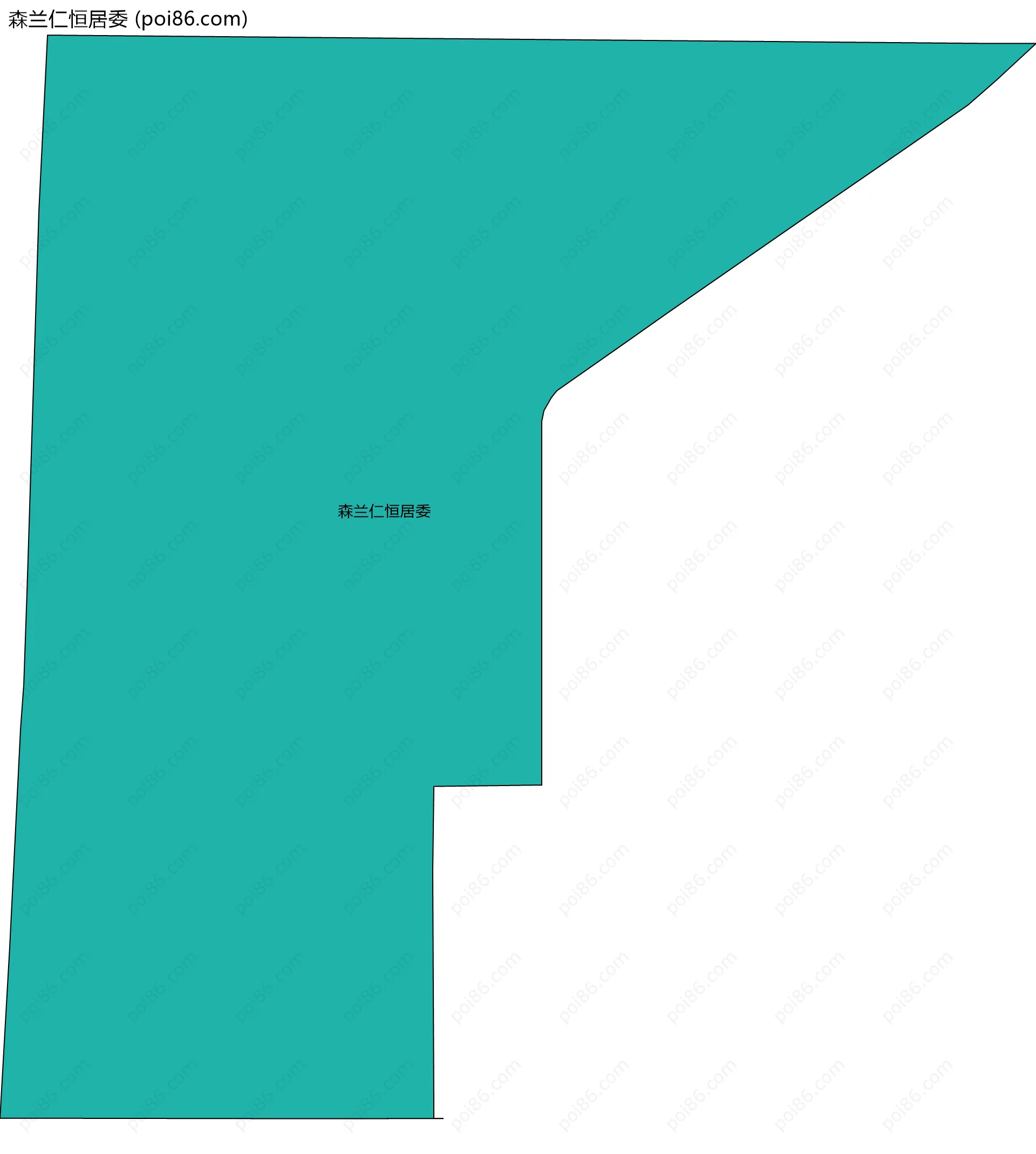 森兰仁恒居委边界地图