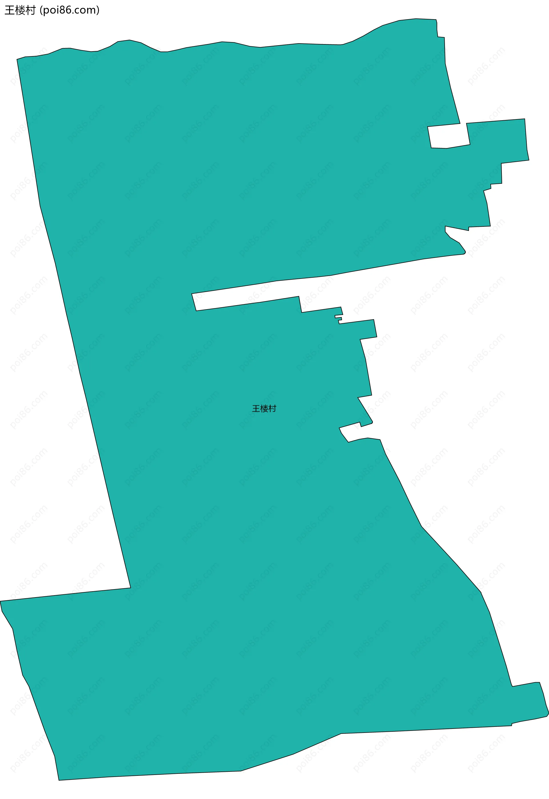 王楼村边界地图