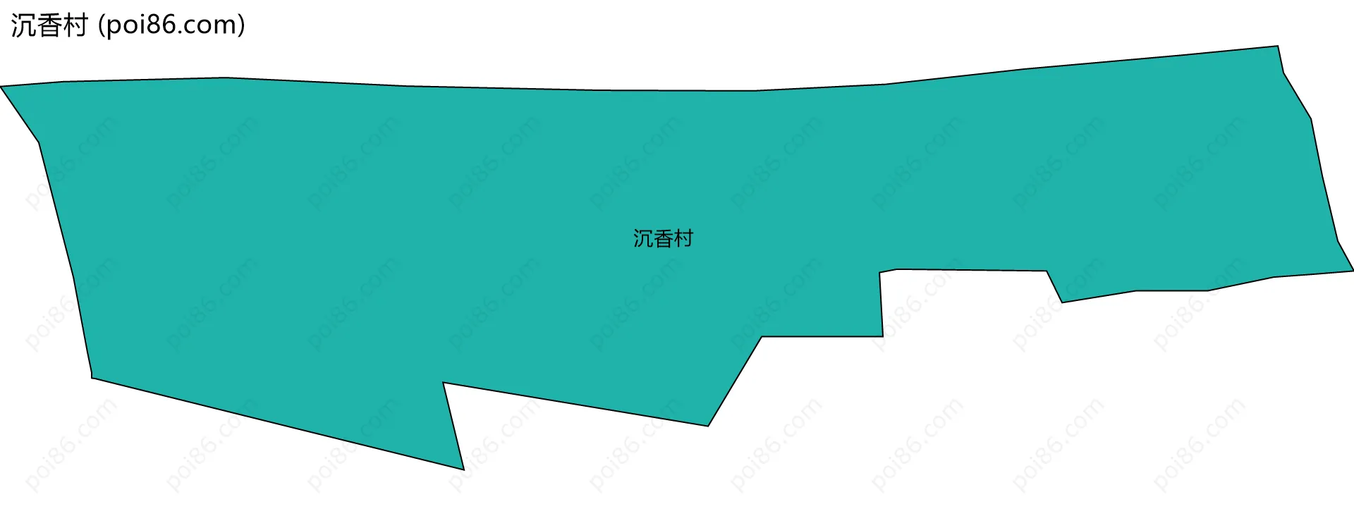 沉香村边界地图