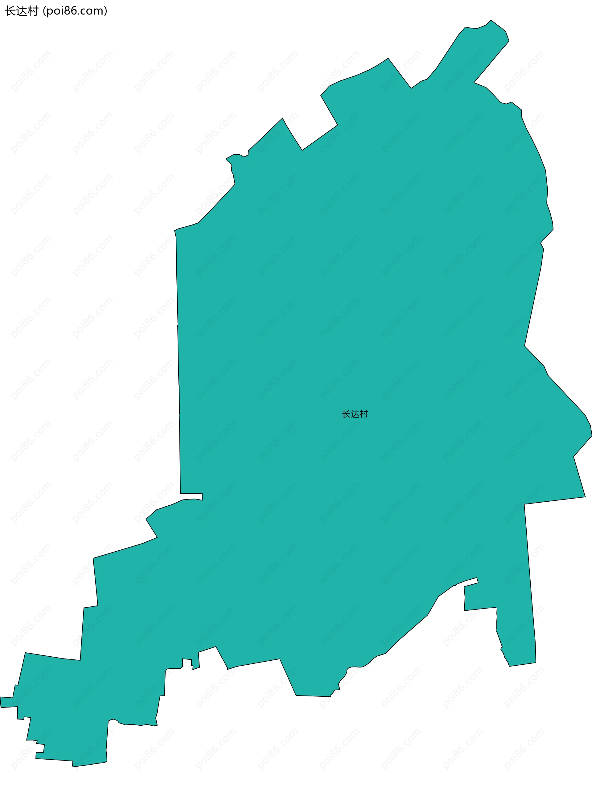 长达村边界地图