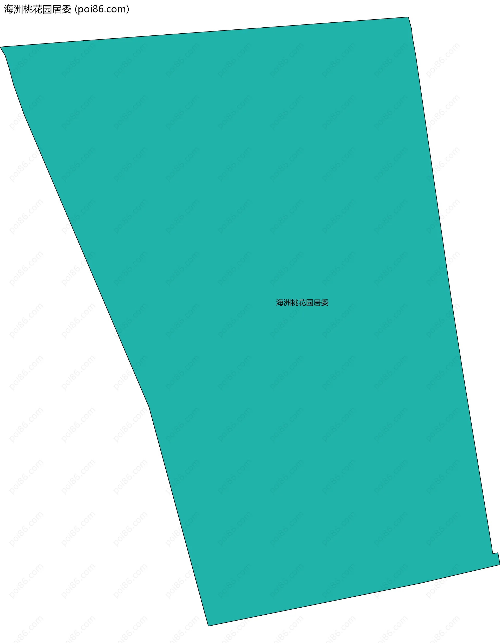 海洲桃花园居委边界地图