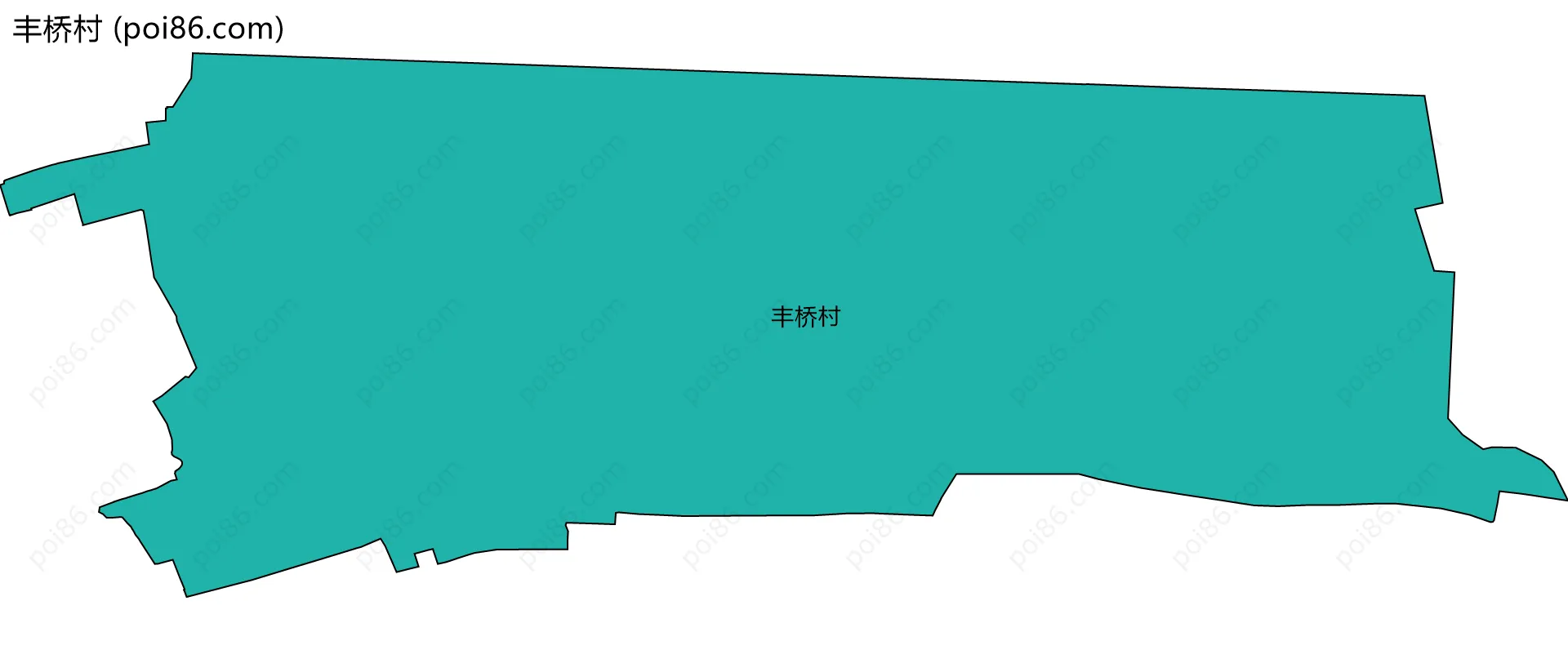 丰桥村边界地图