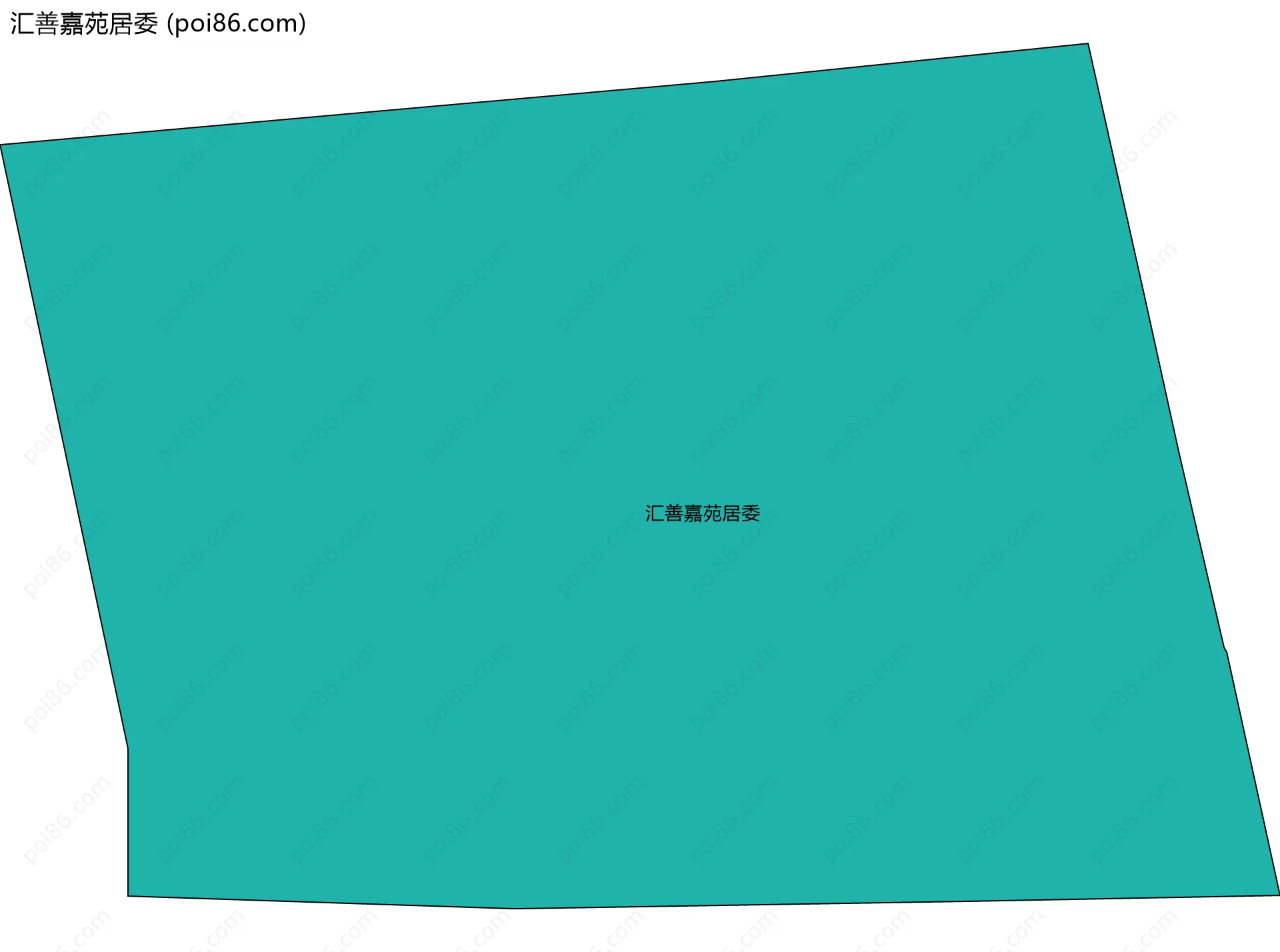 汇善嘉苑居委边界地图
