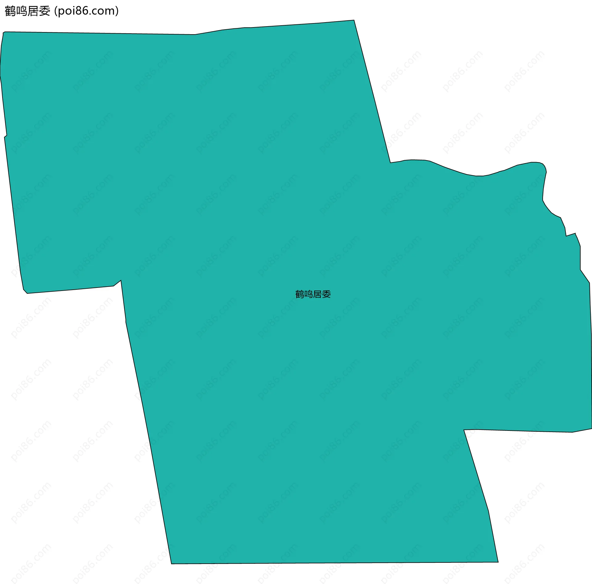鹤鸣居委边界地图