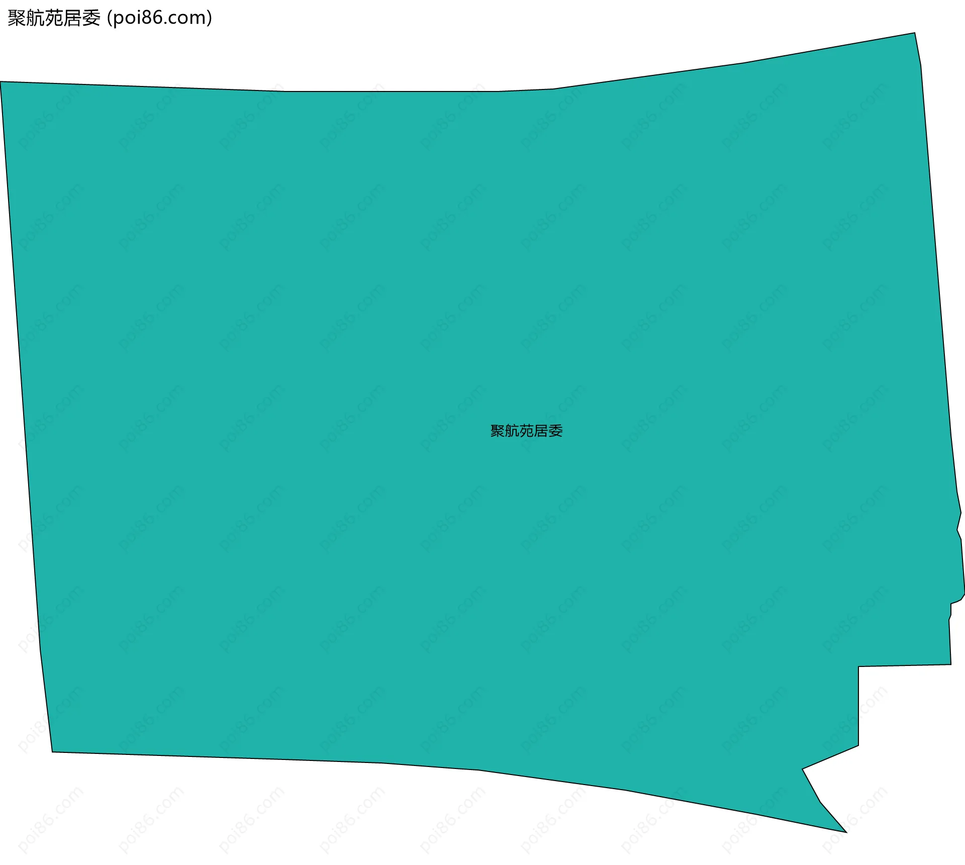聚航苑居委边界地图