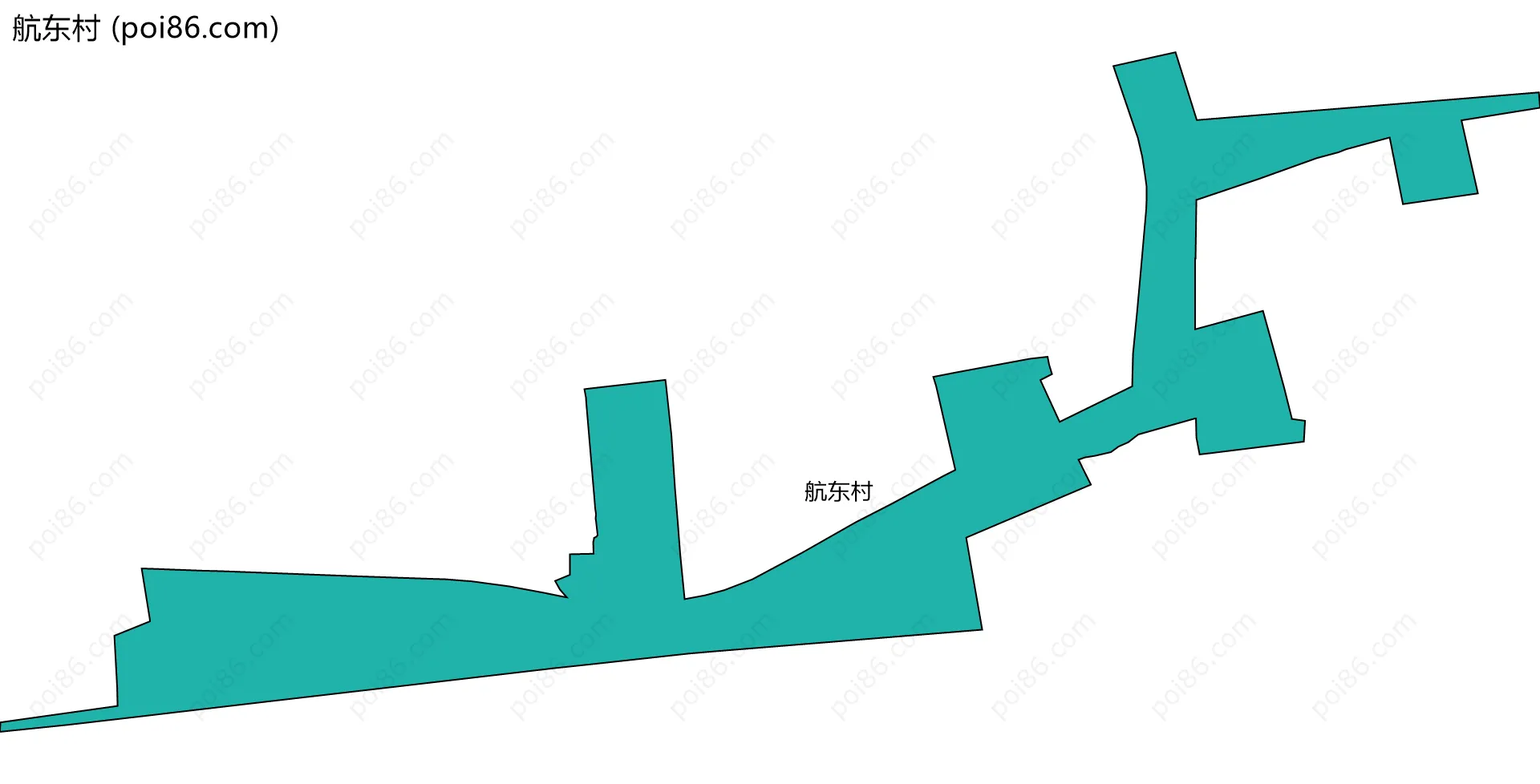 航东村边界地图