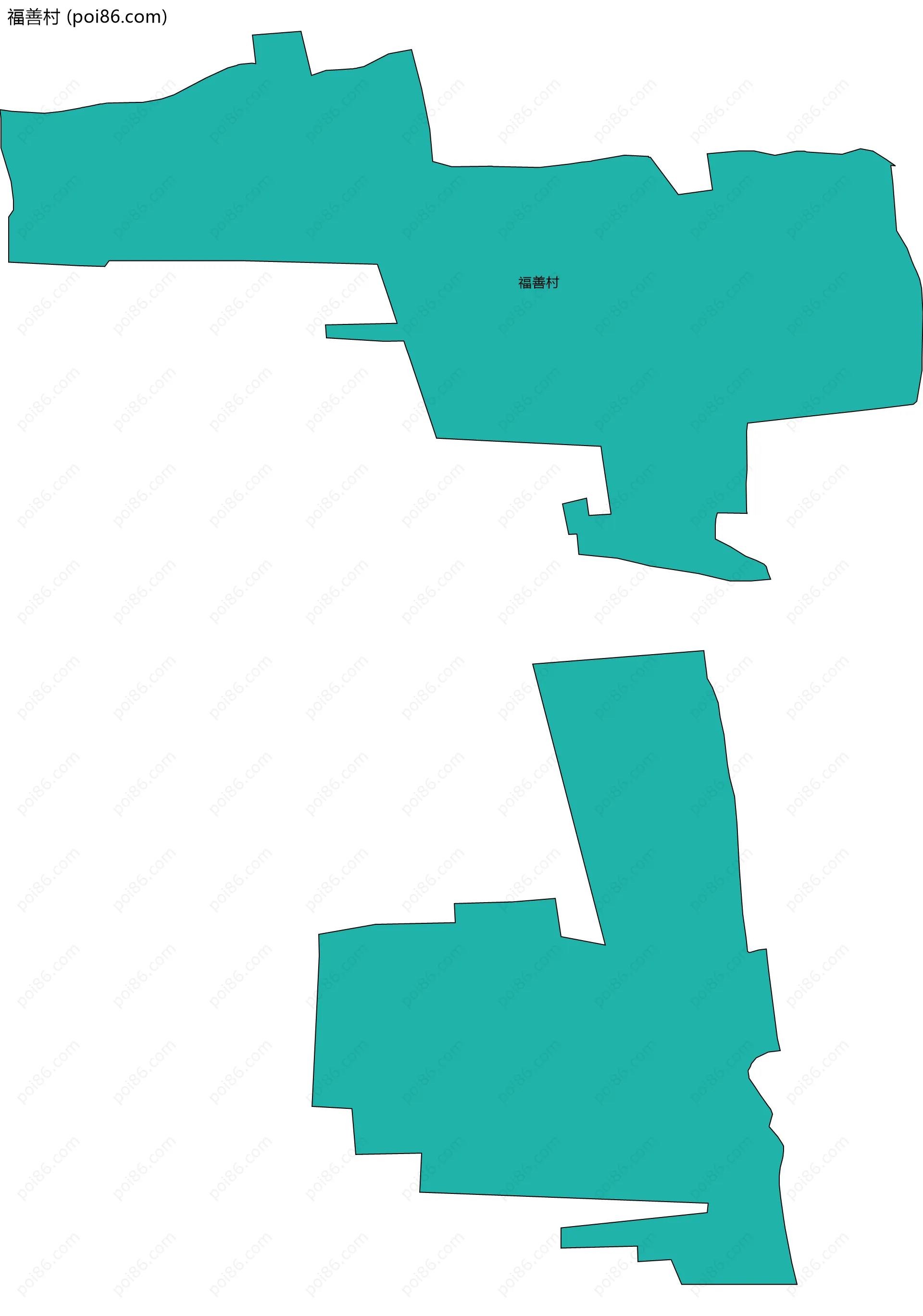 福善村边界地图
