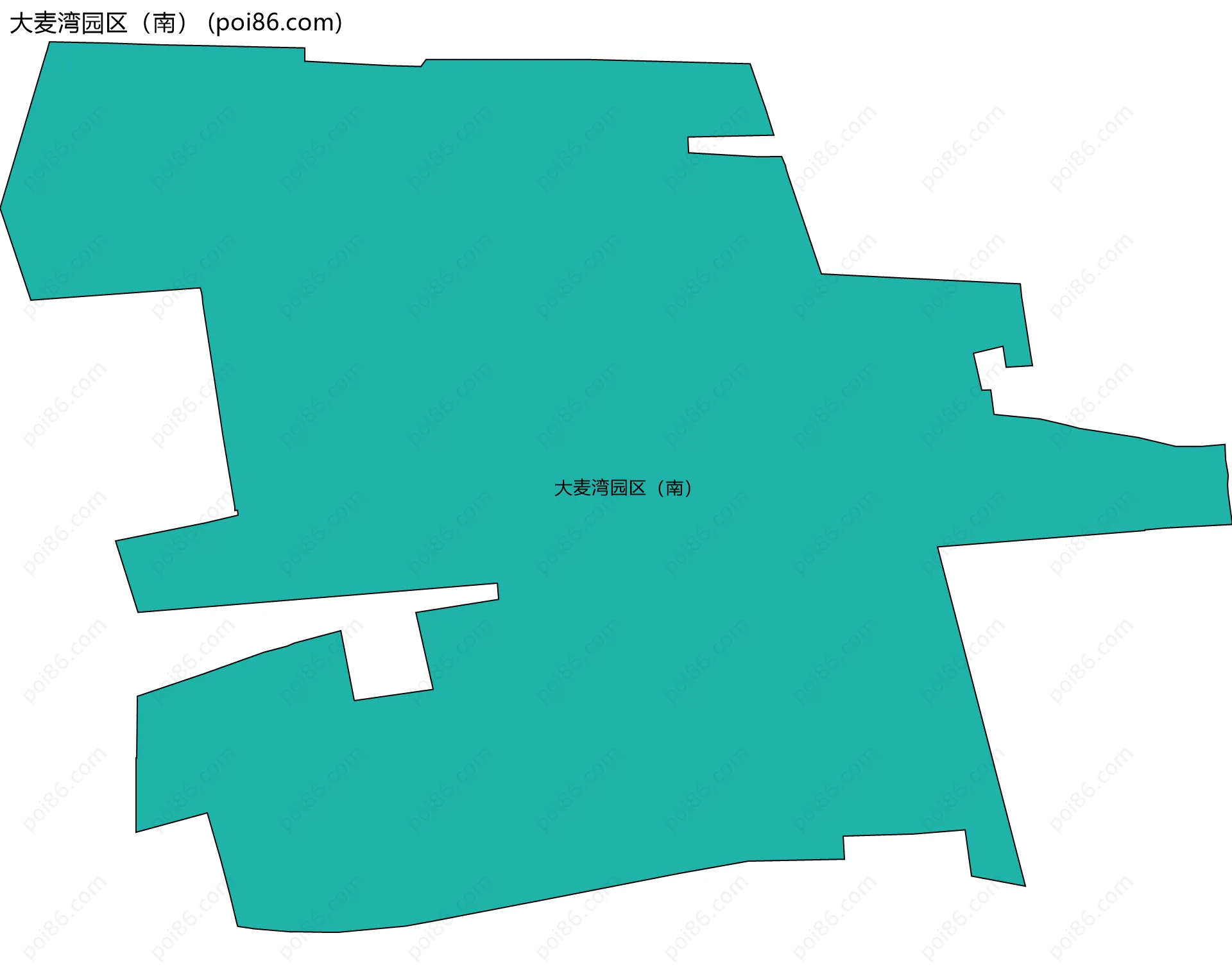 大麦湾园区（南）边界地图