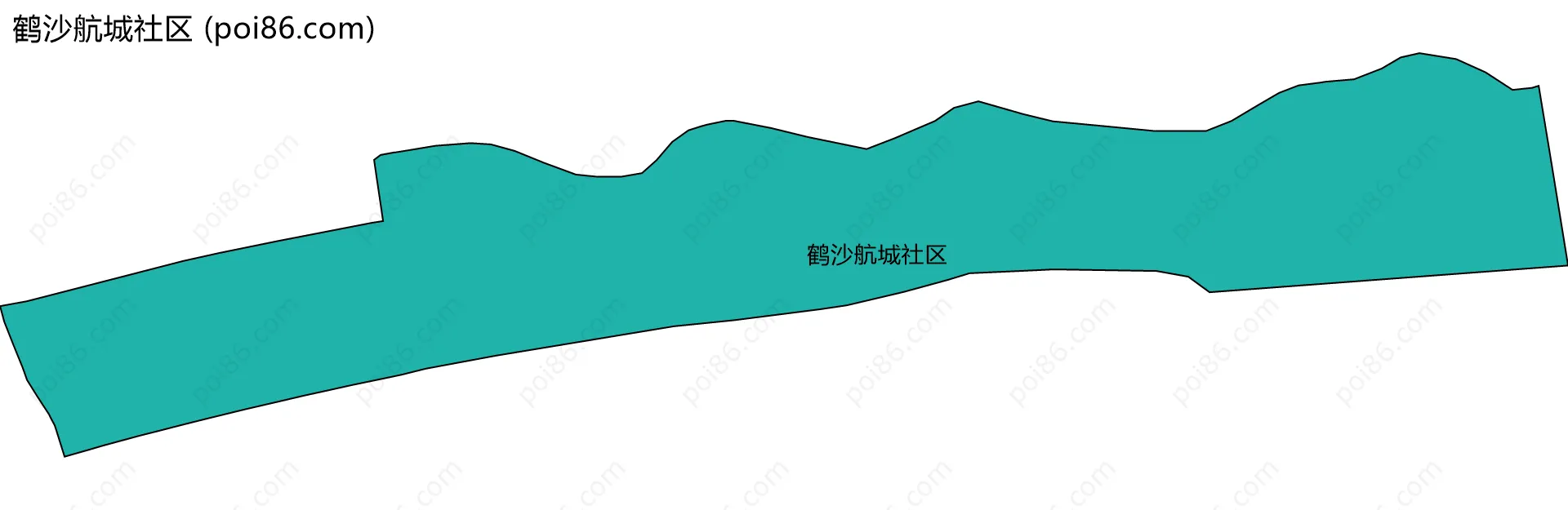 鹤沙航城社区边界地图