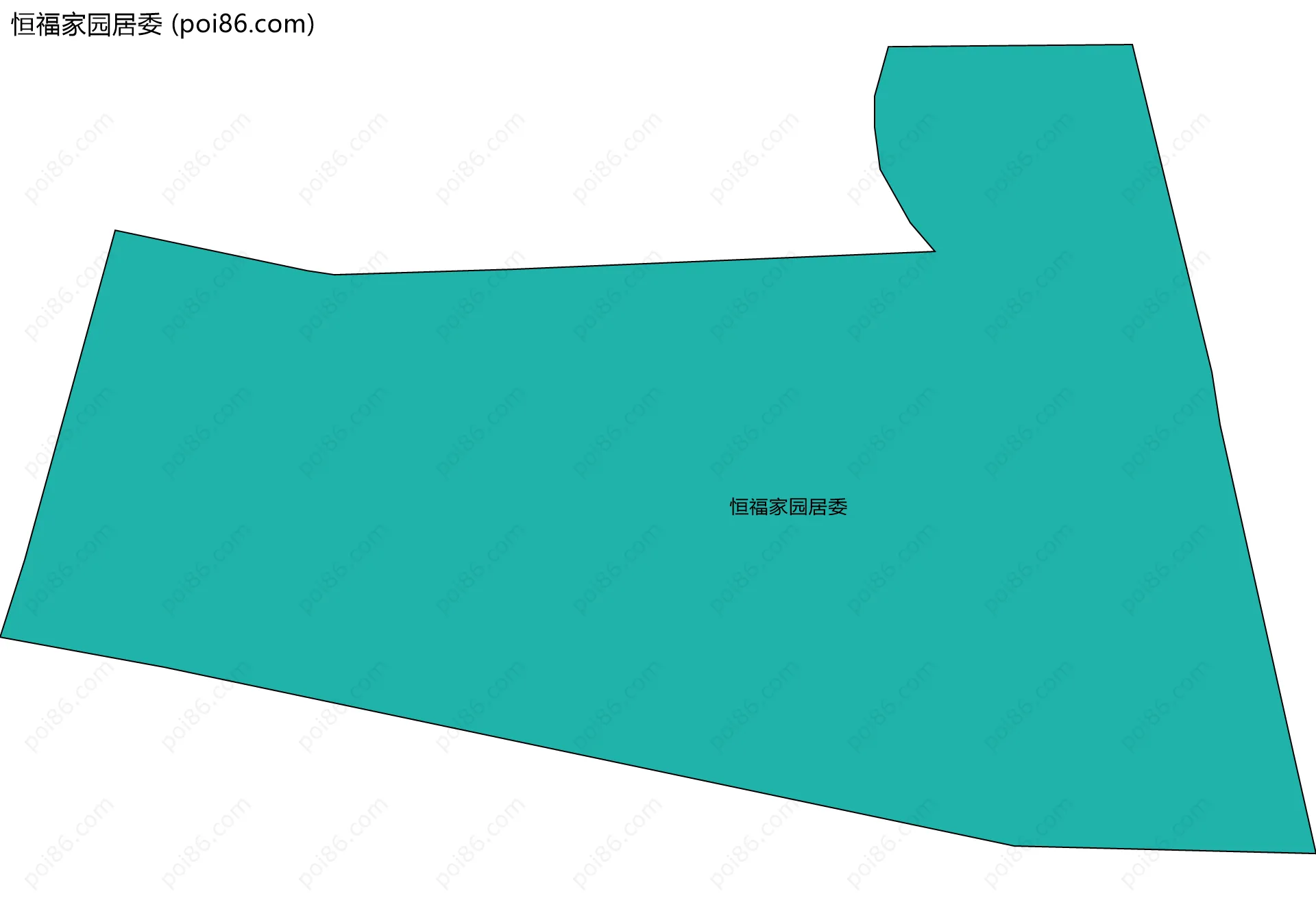 恒福家园居委边界地图