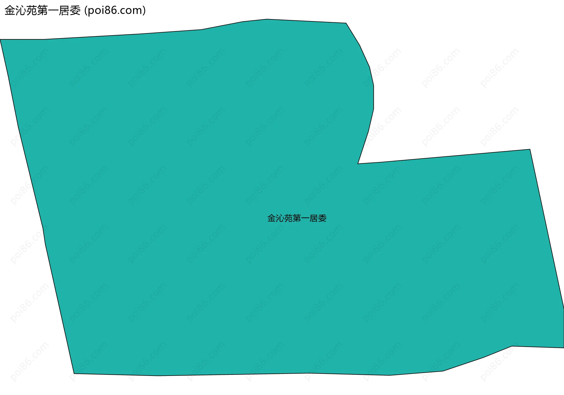 金沁苑第一居委边界地图