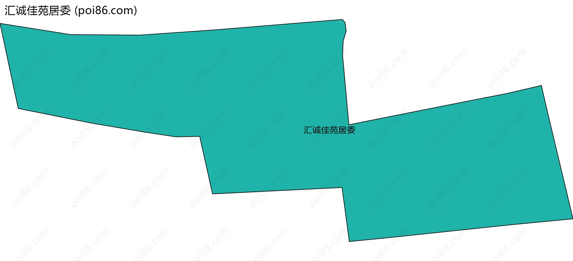 汇诚佳苑居委边界地图