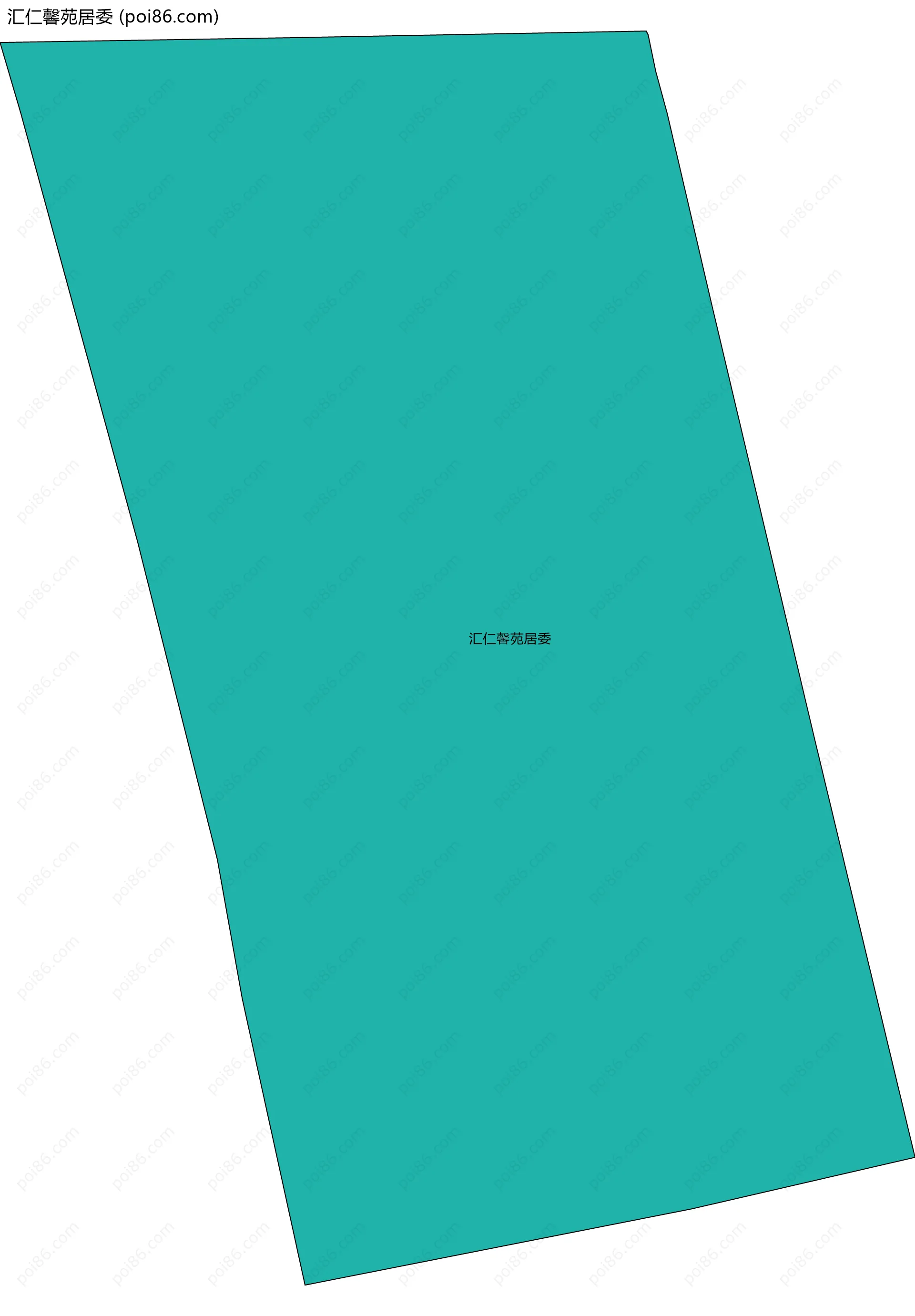 汇仁馨苑居委边界地图