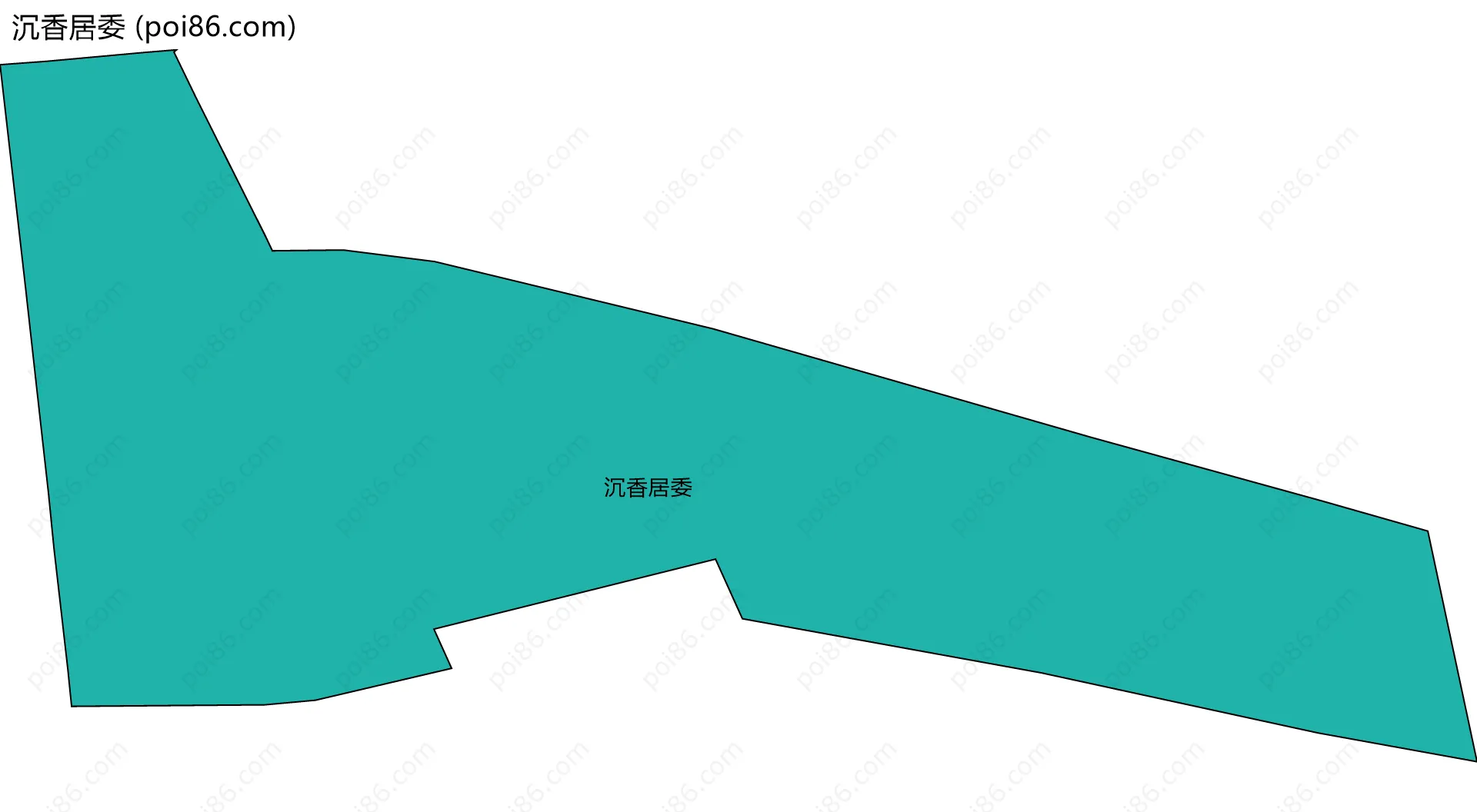 沉香居委边界地图