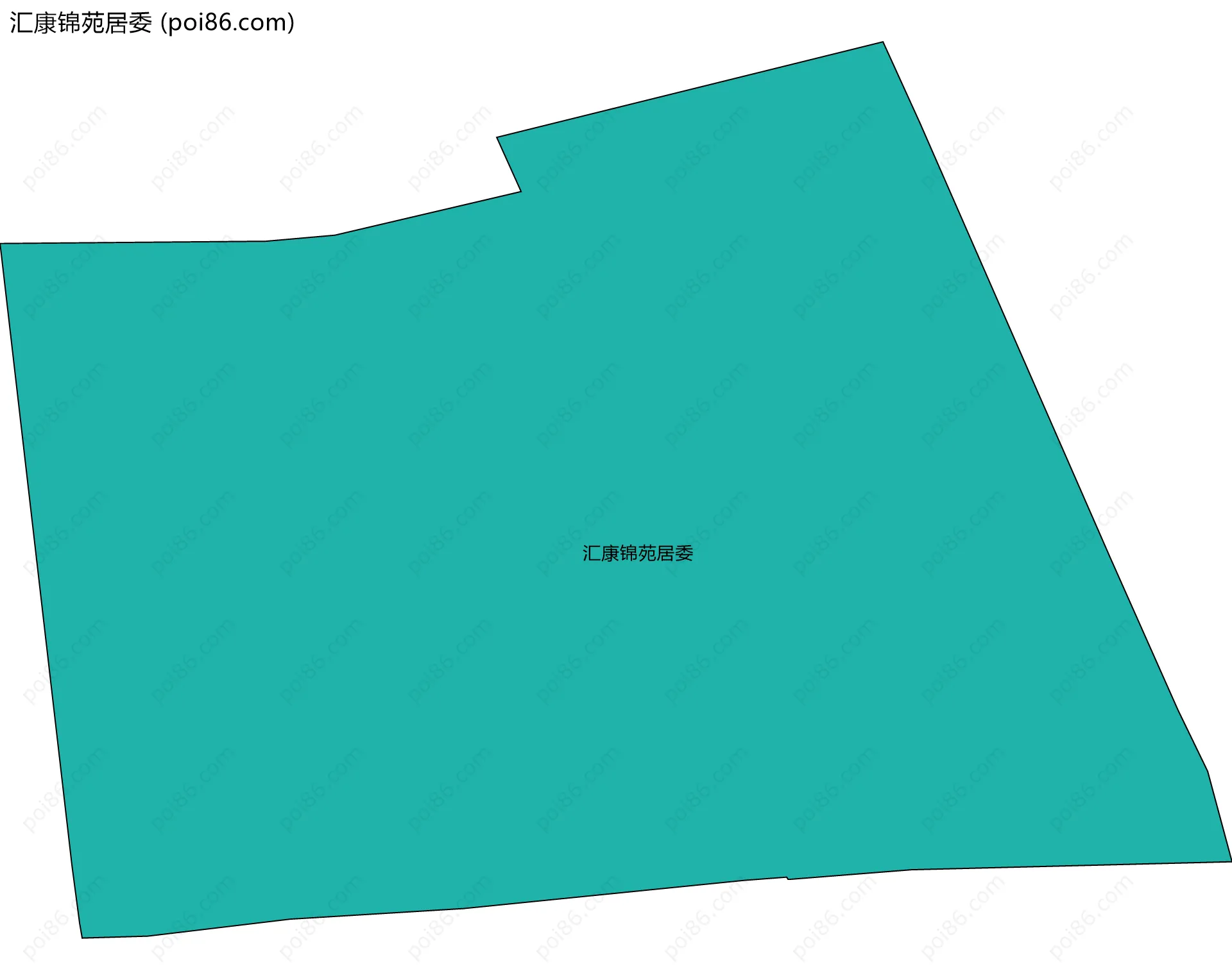 汇康锦苑居委边界地图