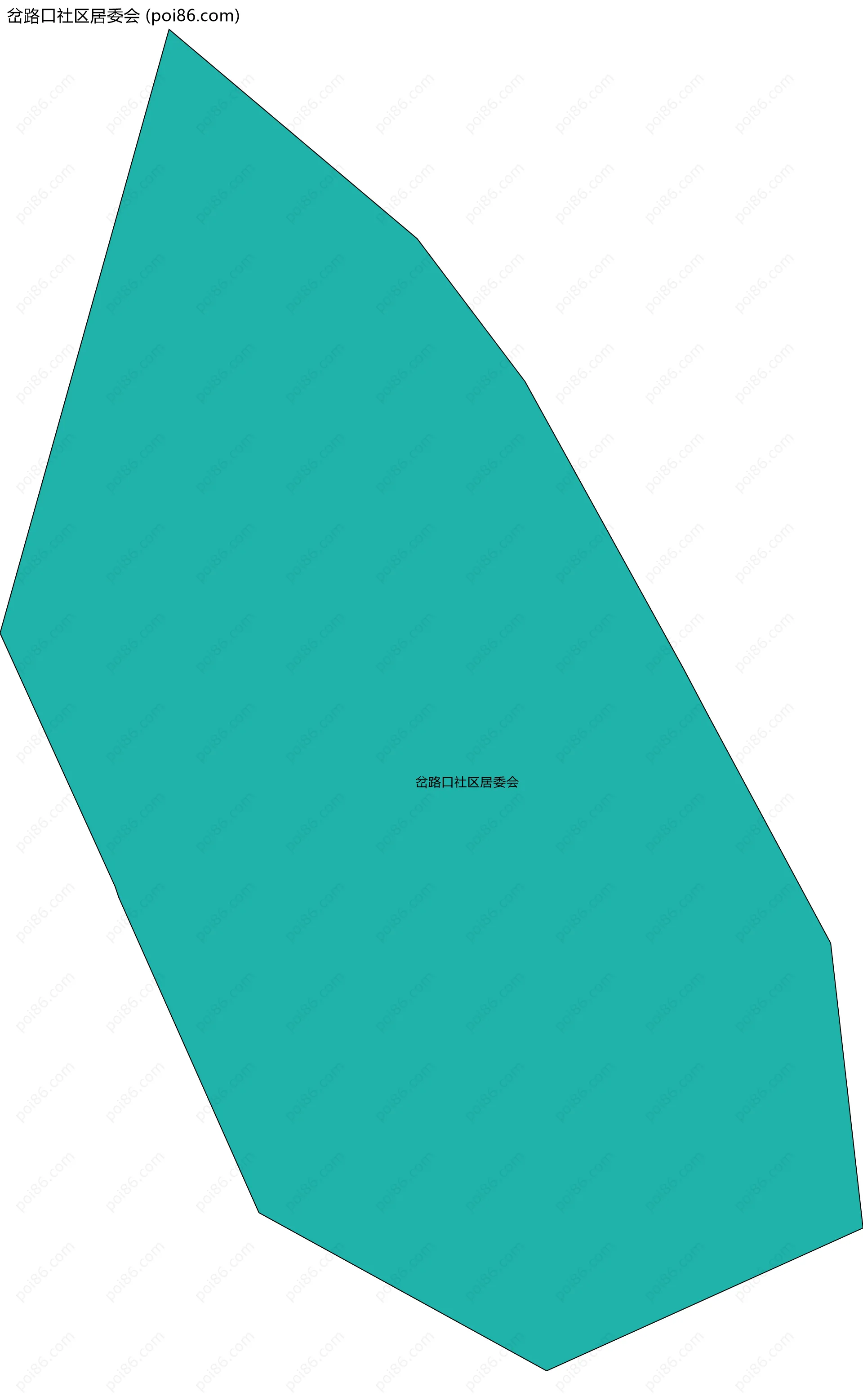 岔路口社区居委会边界地图