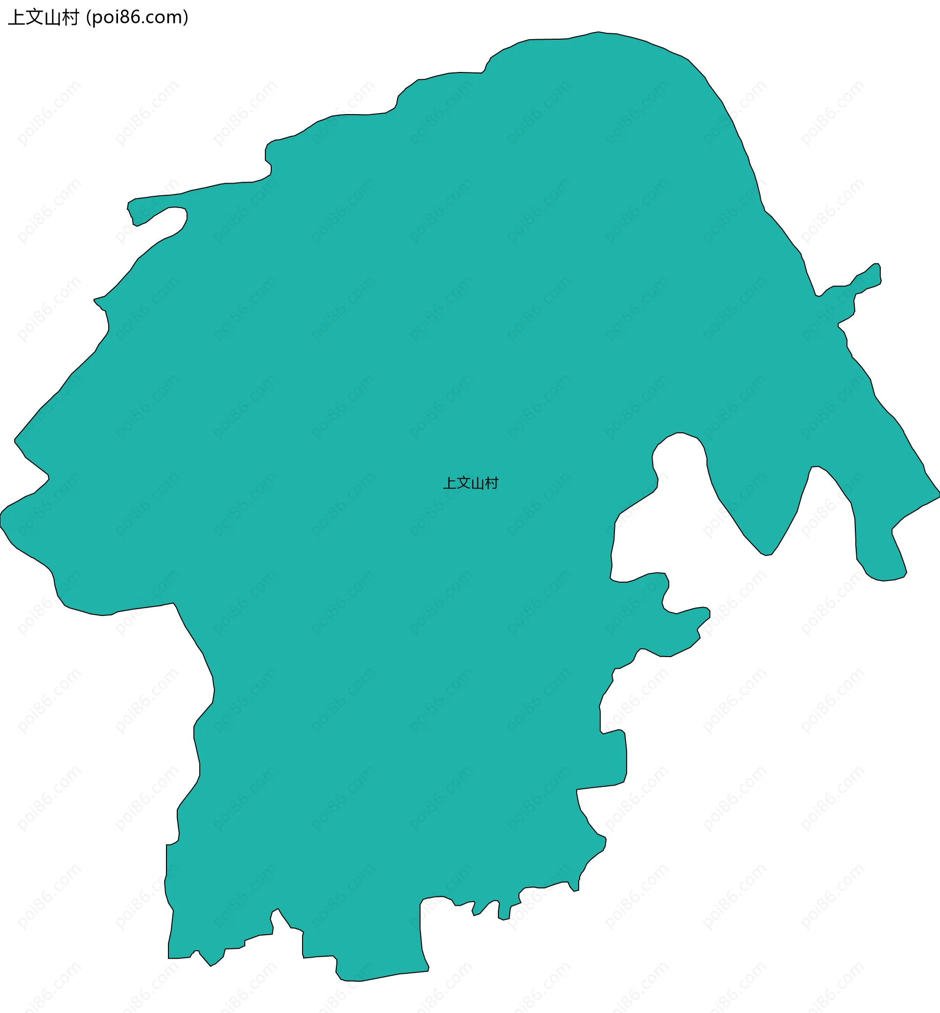 上文山村边界地图