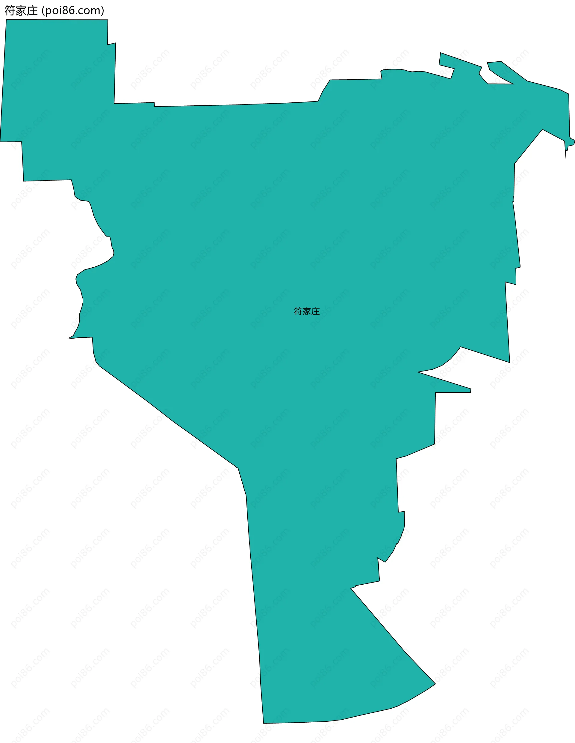 符家庄边界地图