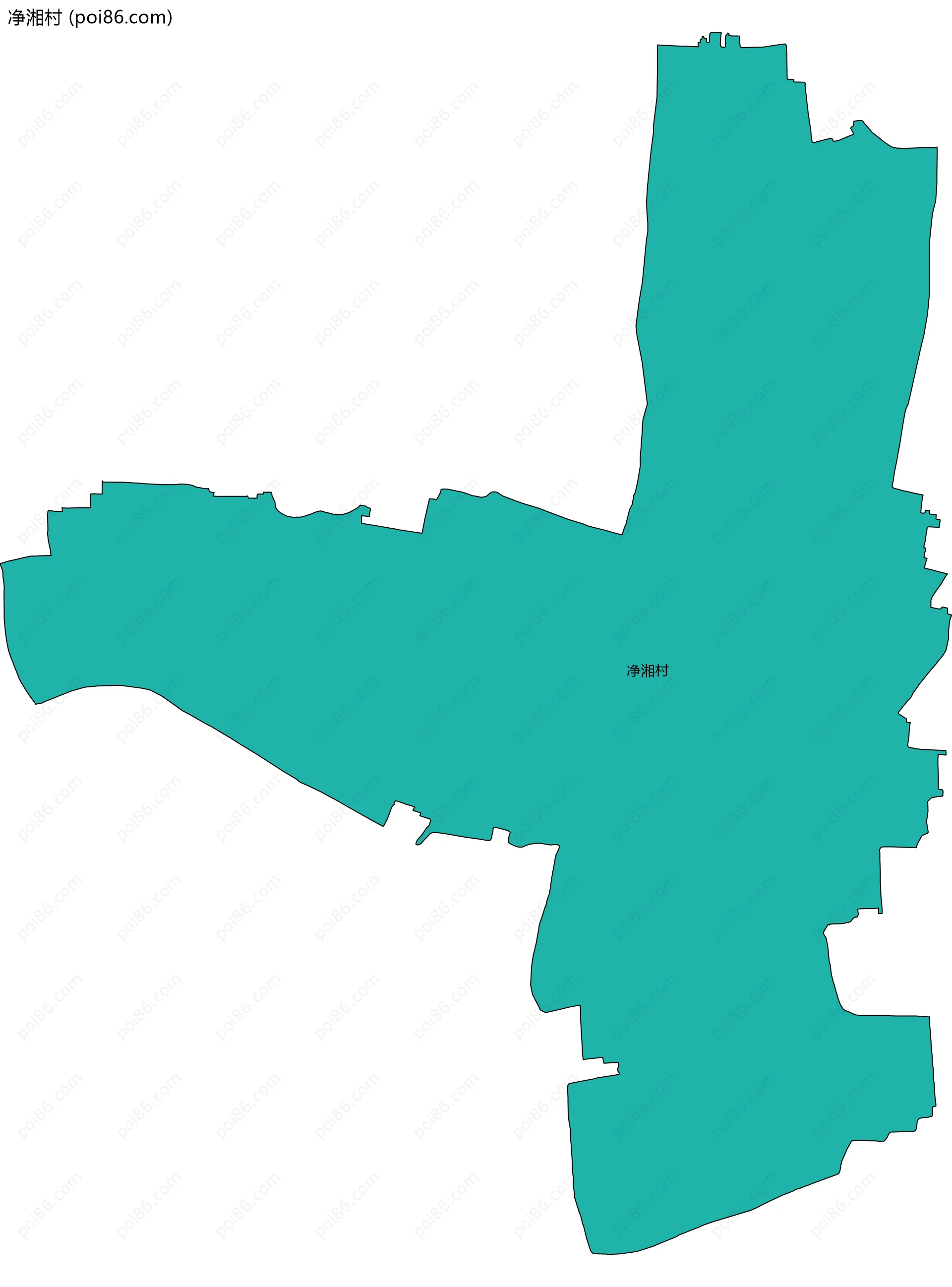 净湘村边界地图