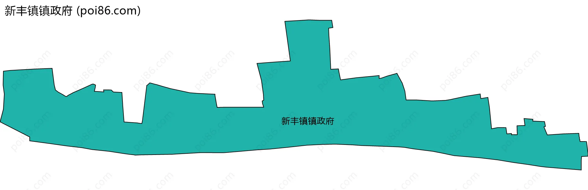 新丰镇镇政府边界地图