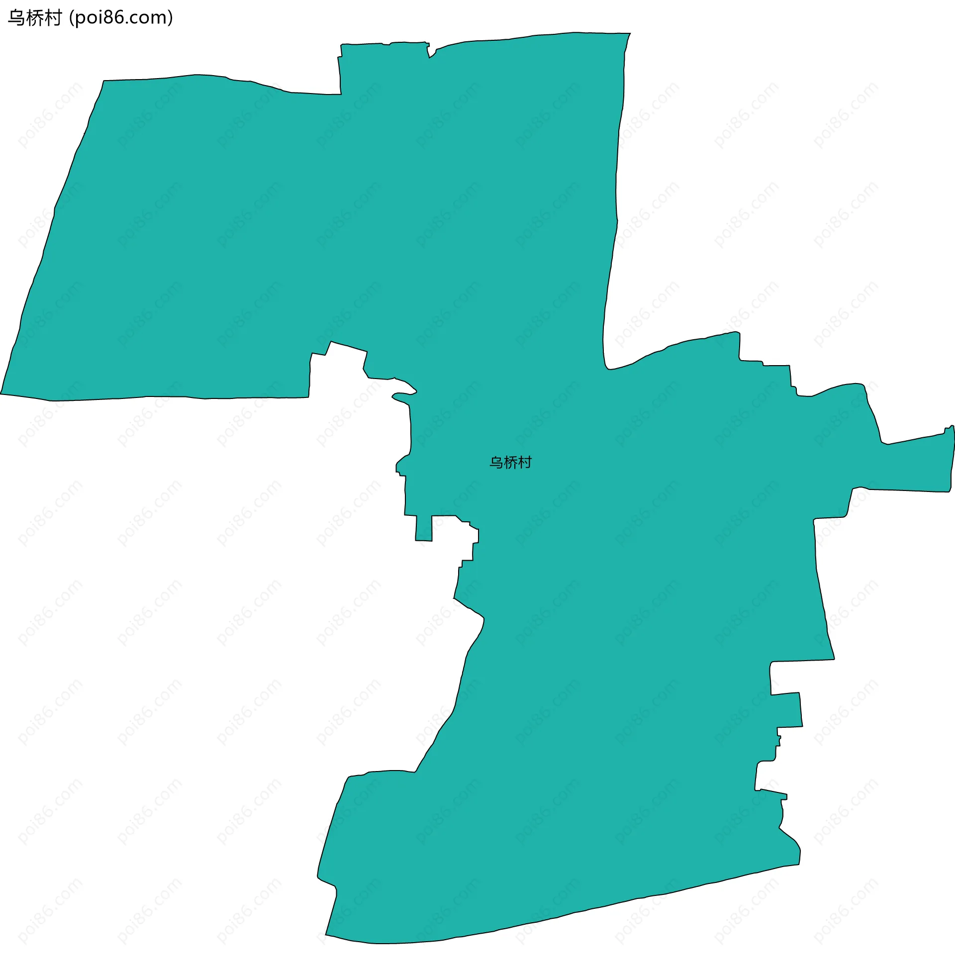 乌桥村边界地图