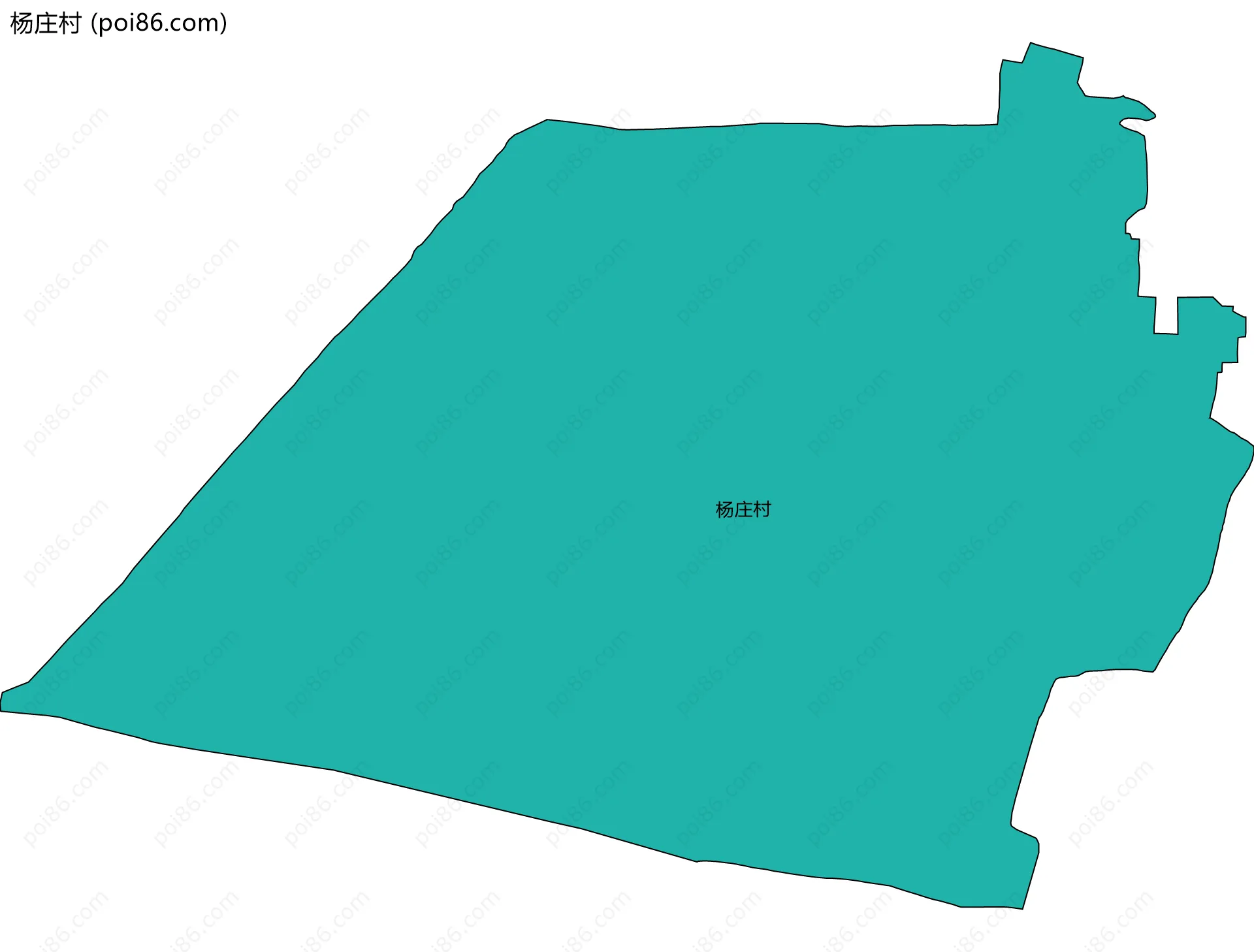 杨庄村边界地图