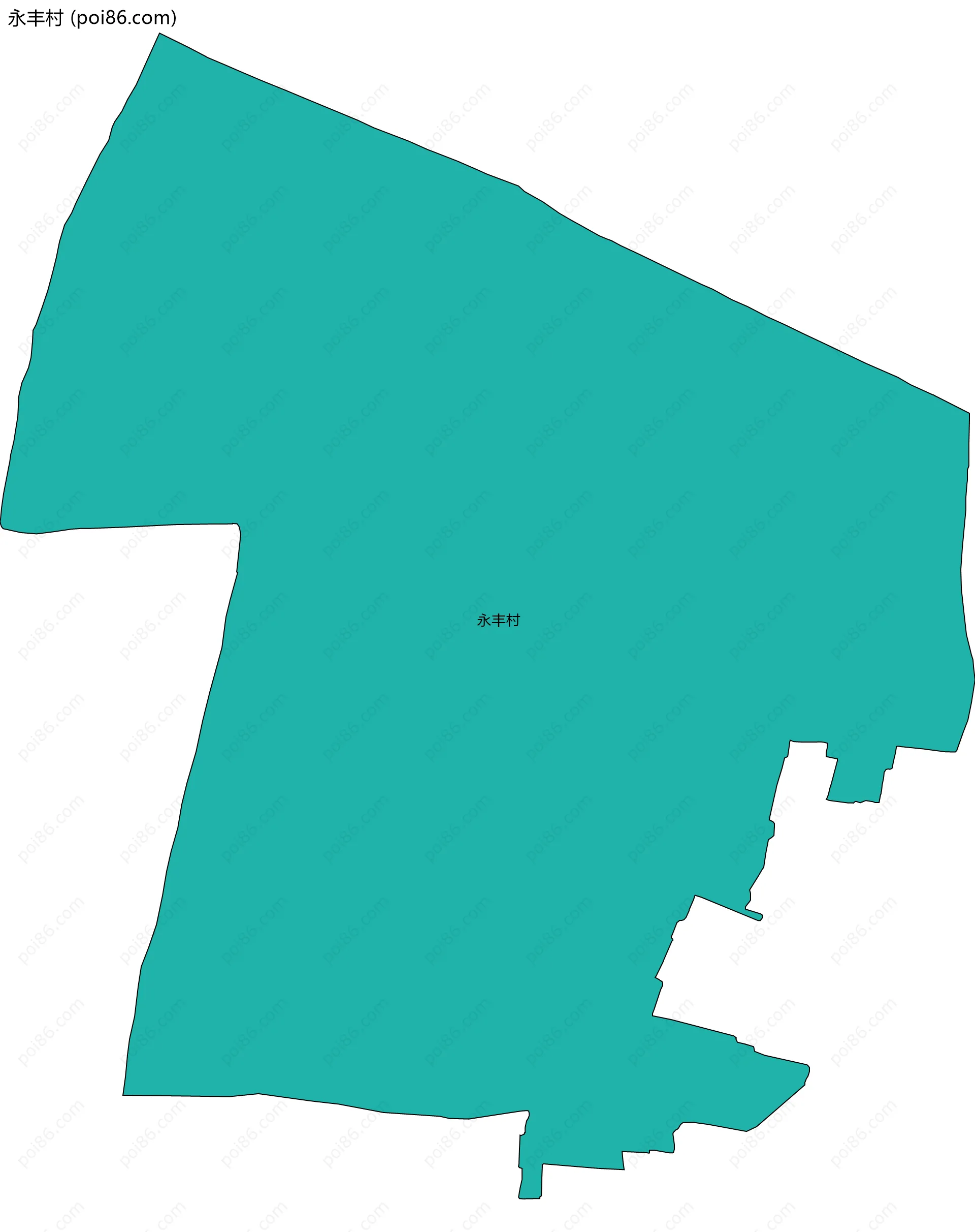 永丰村边界地图