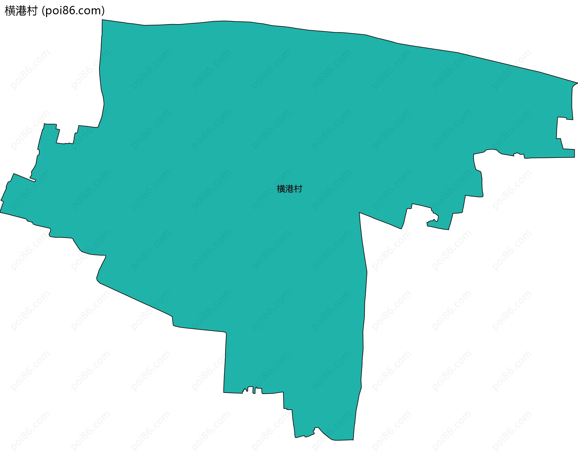 横港村边界地图