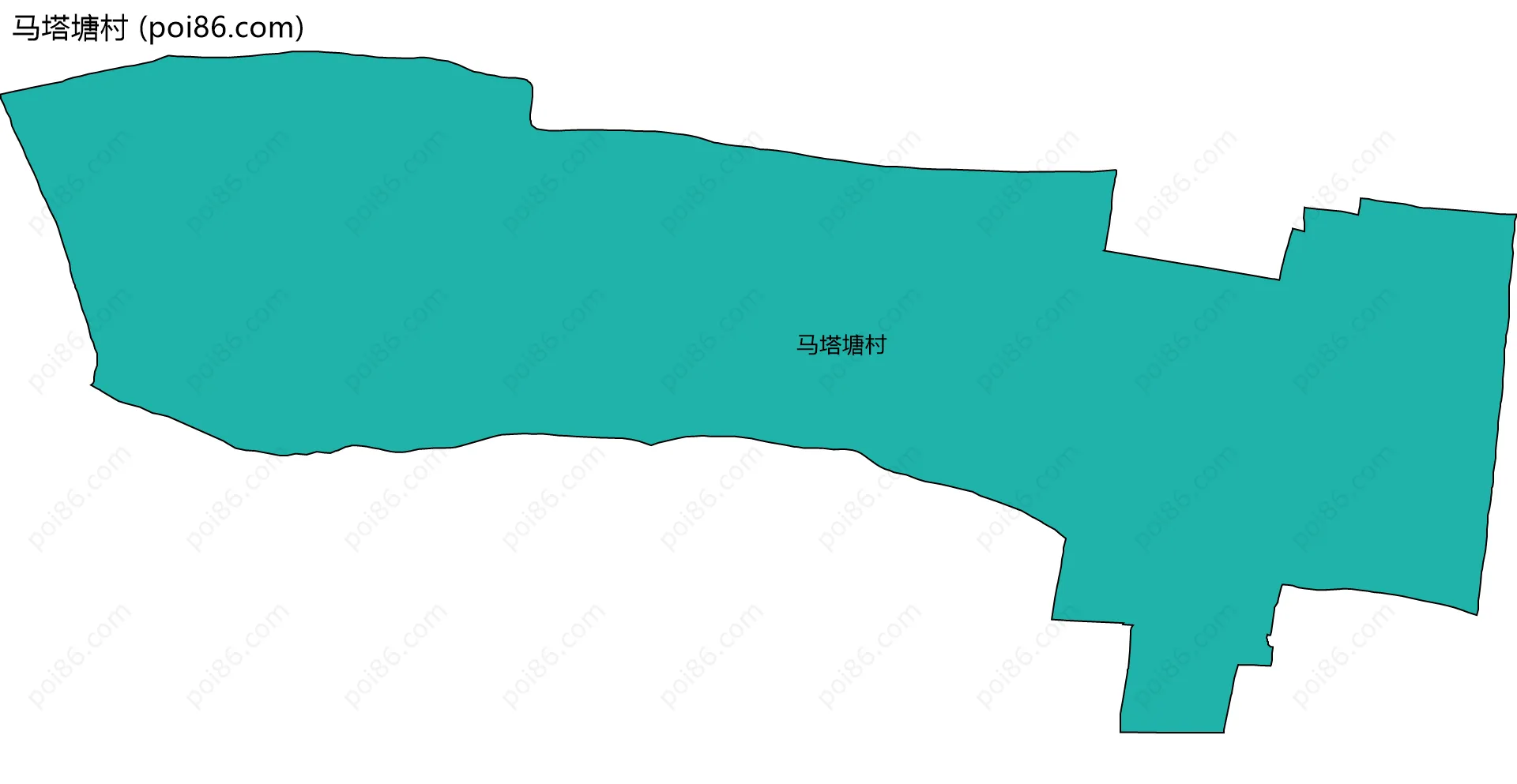 马塔塘村边界地图