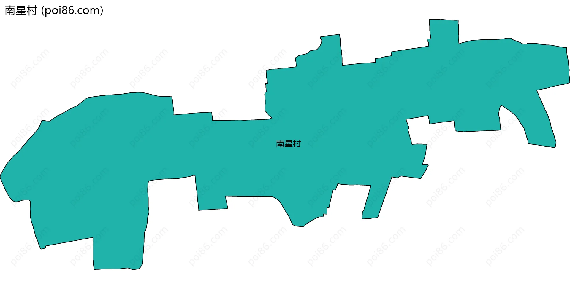 南星村边界地图