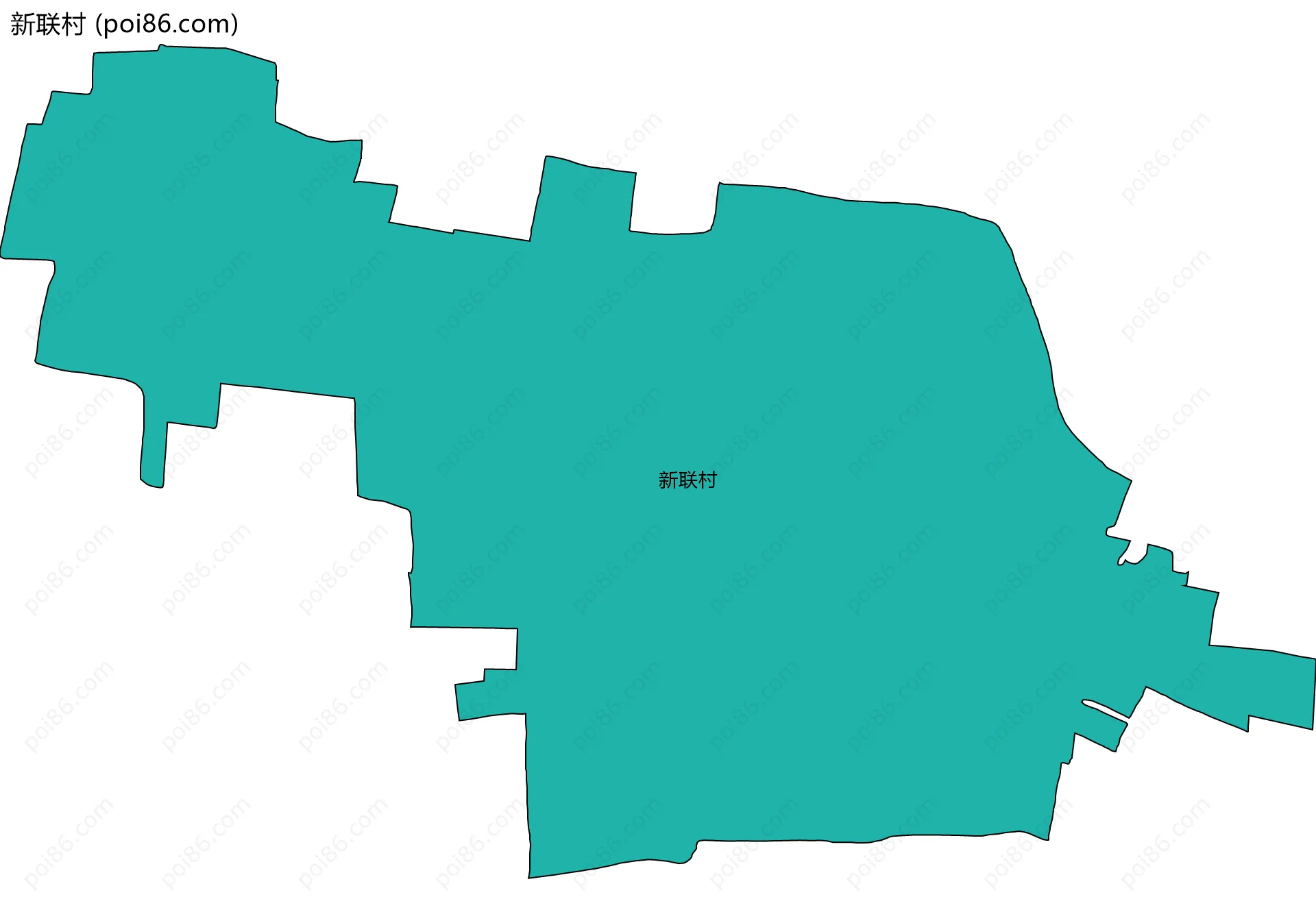 新联村边界地图