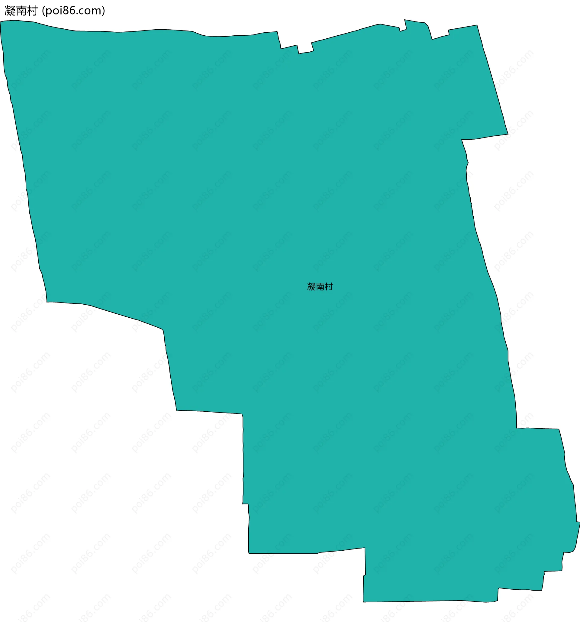 凝南村边界地图