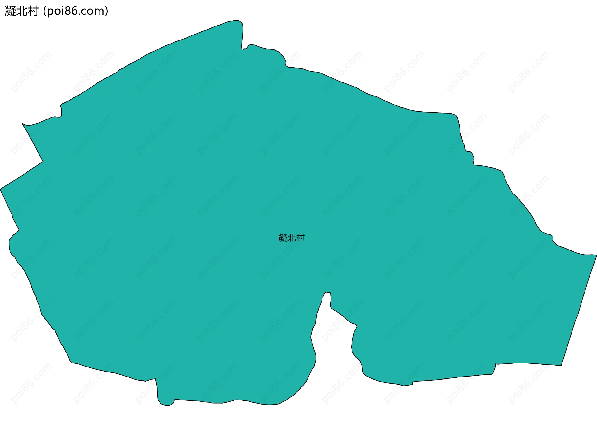 凝北村边界地图