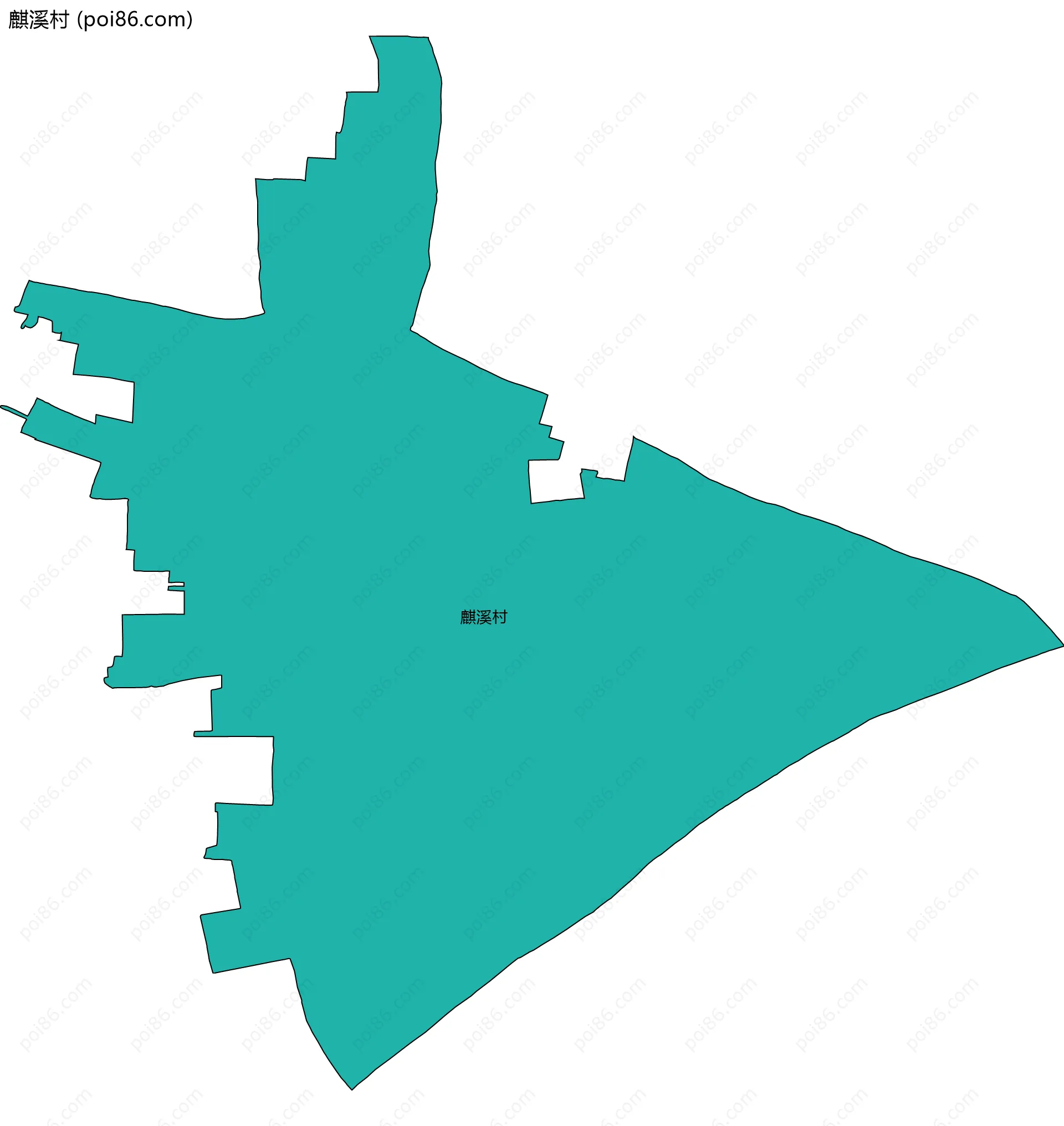 麒溪村边界地图