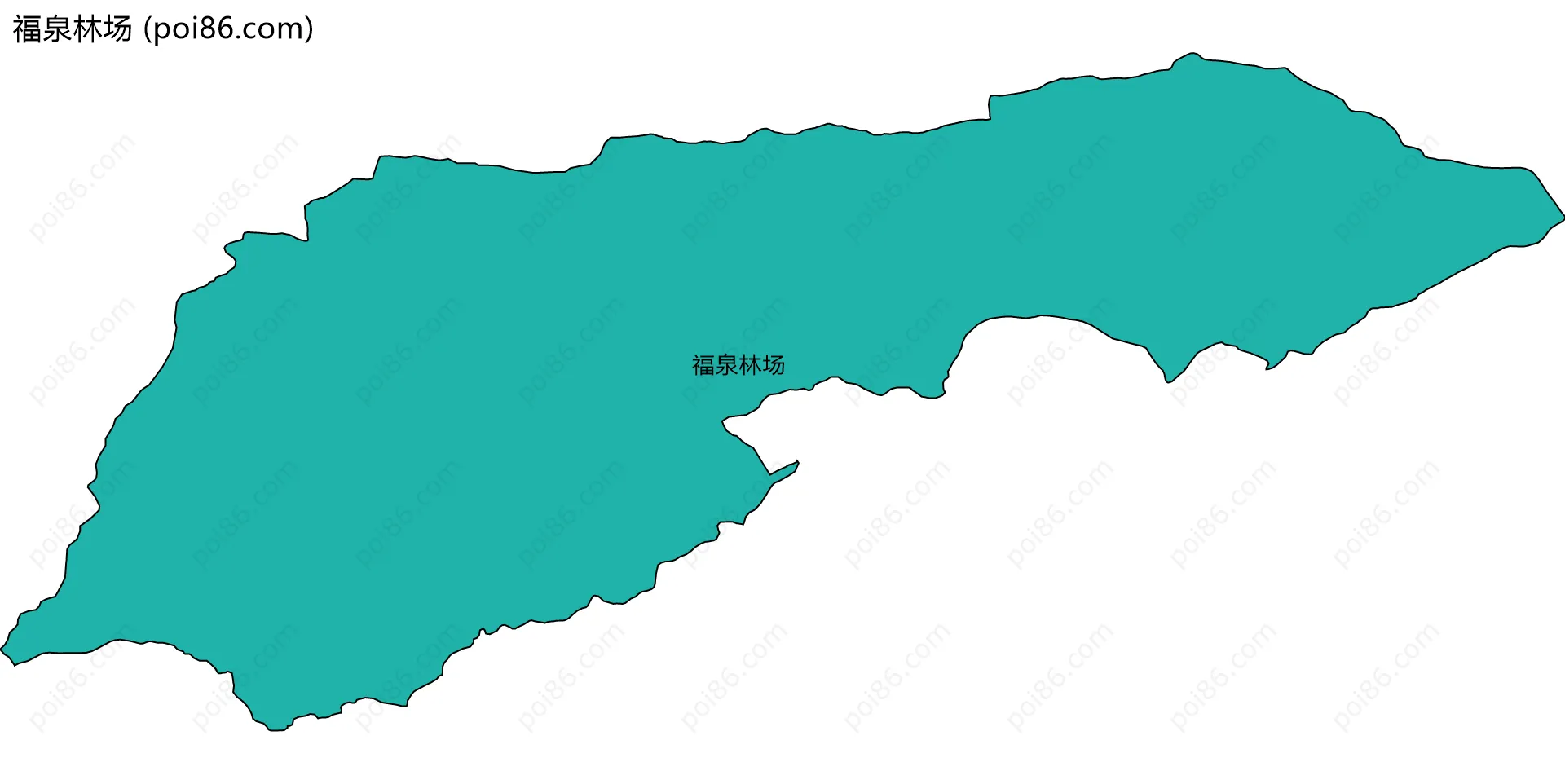 福泉林场边界地图