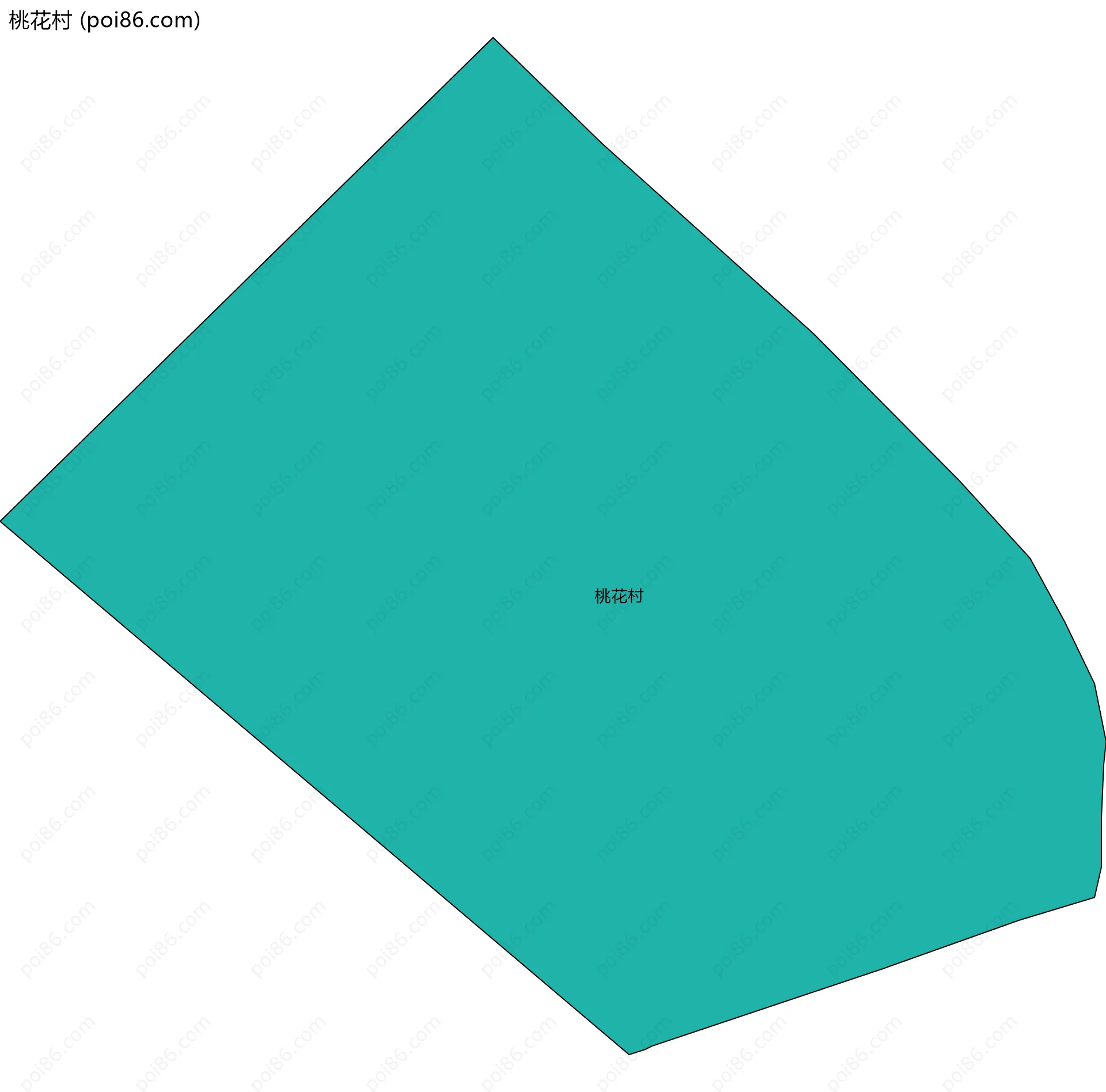 桃花村边界地图