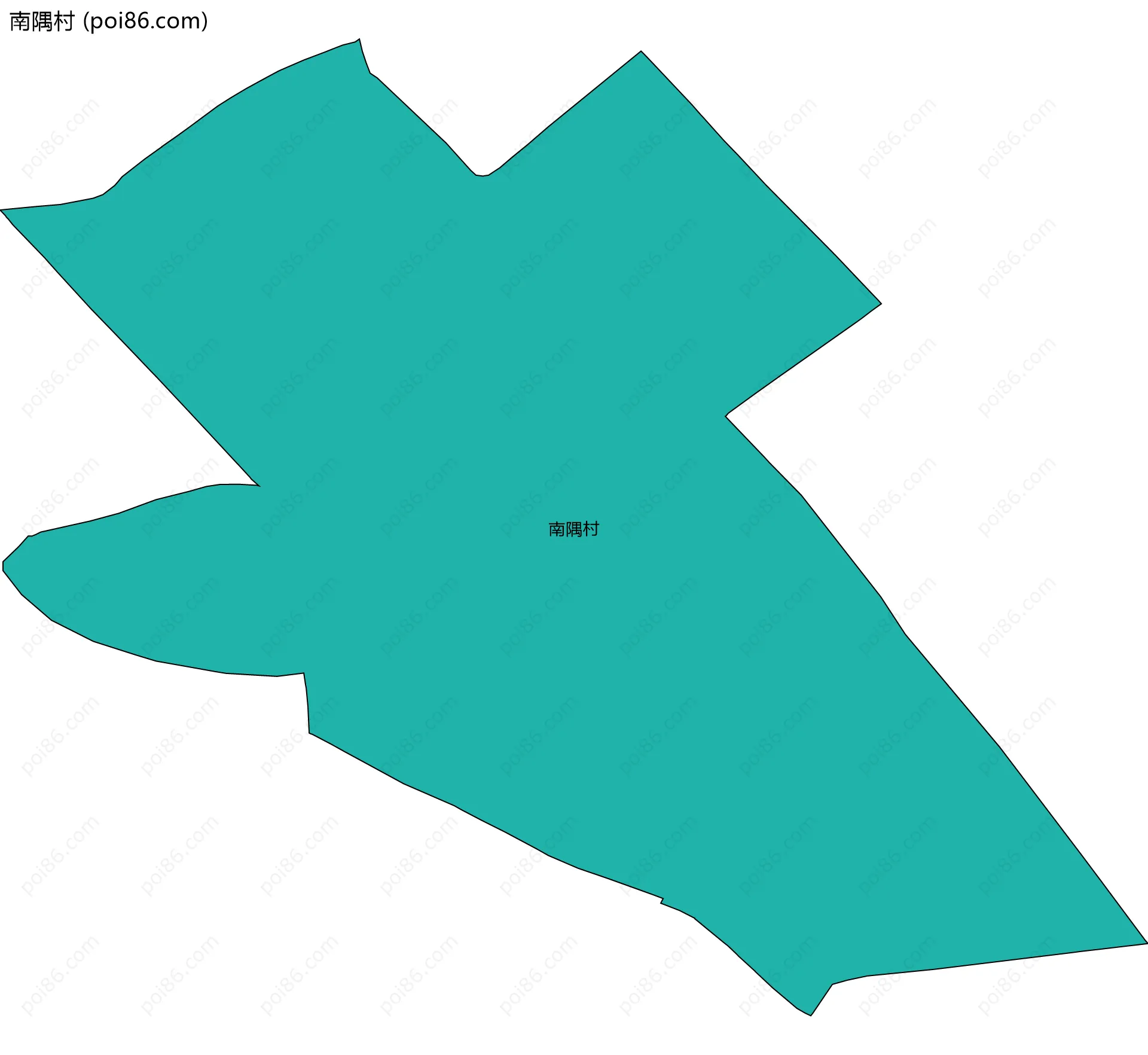 南隅村边界地图